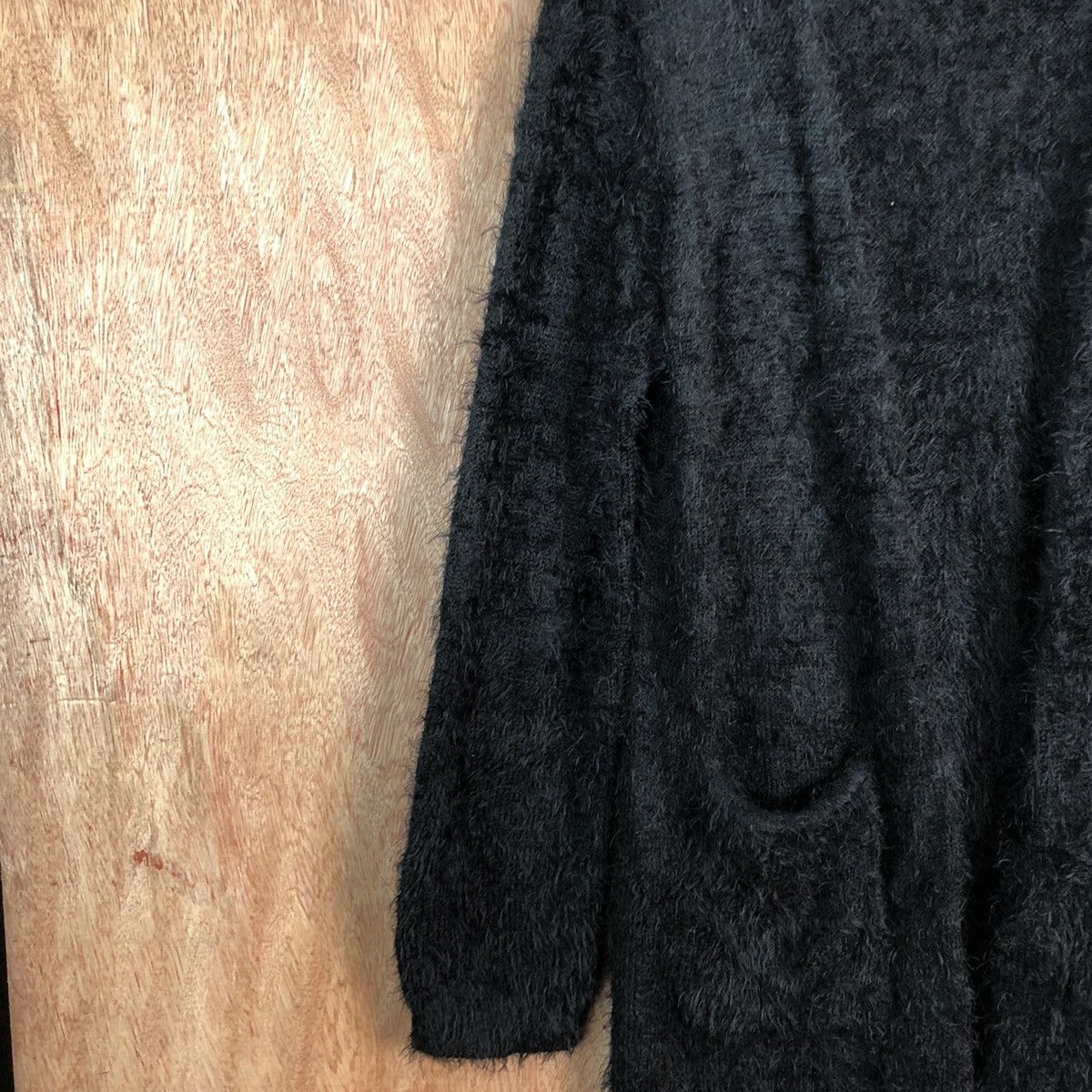 Homespun Knitwear Japanese Black mohair Cardigan Knitwear Sweater Size US L / EU 52-54 / 3 - 7 Thumbnail