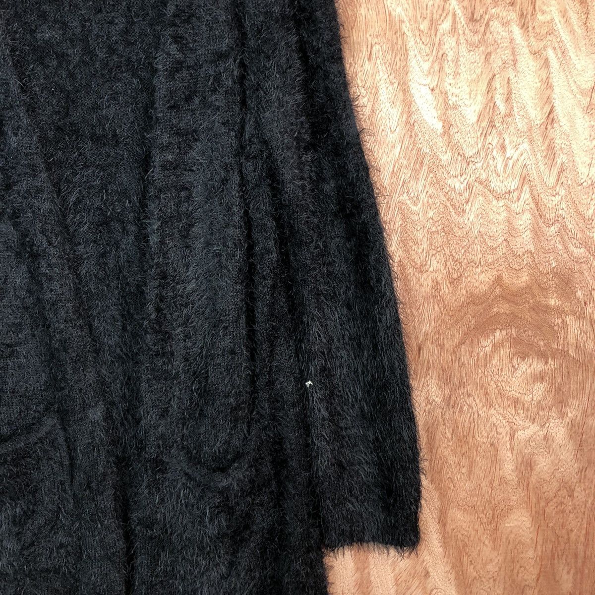 Homespun Knitwear Japanese Black mohair Cardigan Knitwear Sweater Size US L / EU 52-54 / 3 - 5 Thumbnail