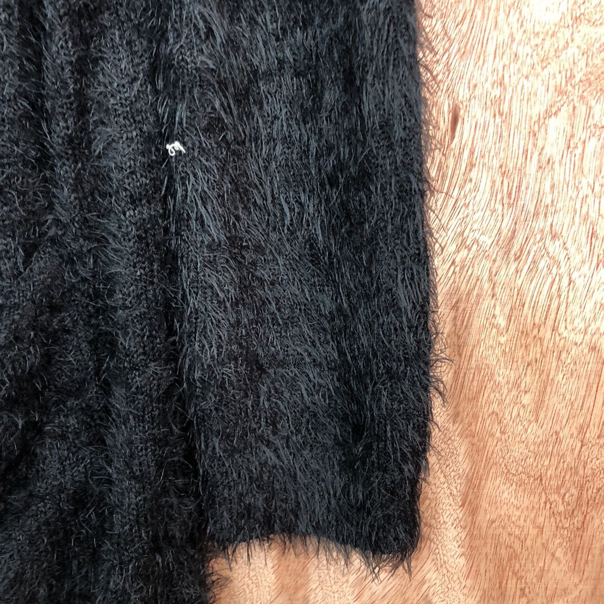 Homespun Knitwear Japanese Black mohair Cardigan Knitwear Sweater Size US L / EU 52-54 / 3 - 4 Thumbnail