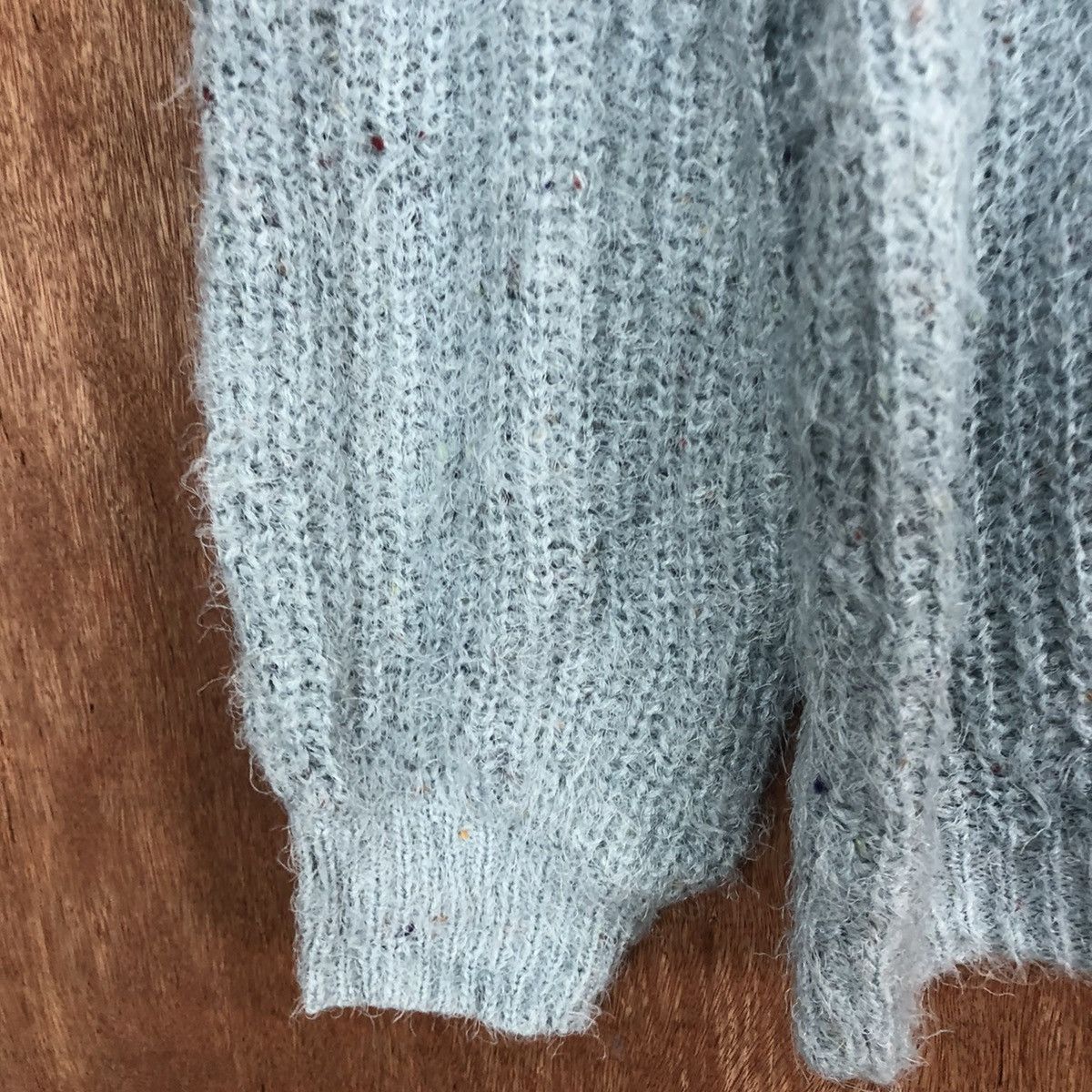 Japanese Brand Shoo-La-Rue Soft Blue Mohair Knitwear #0469 Size US L / EU 52-54 / 3 - 6 Thumbnail