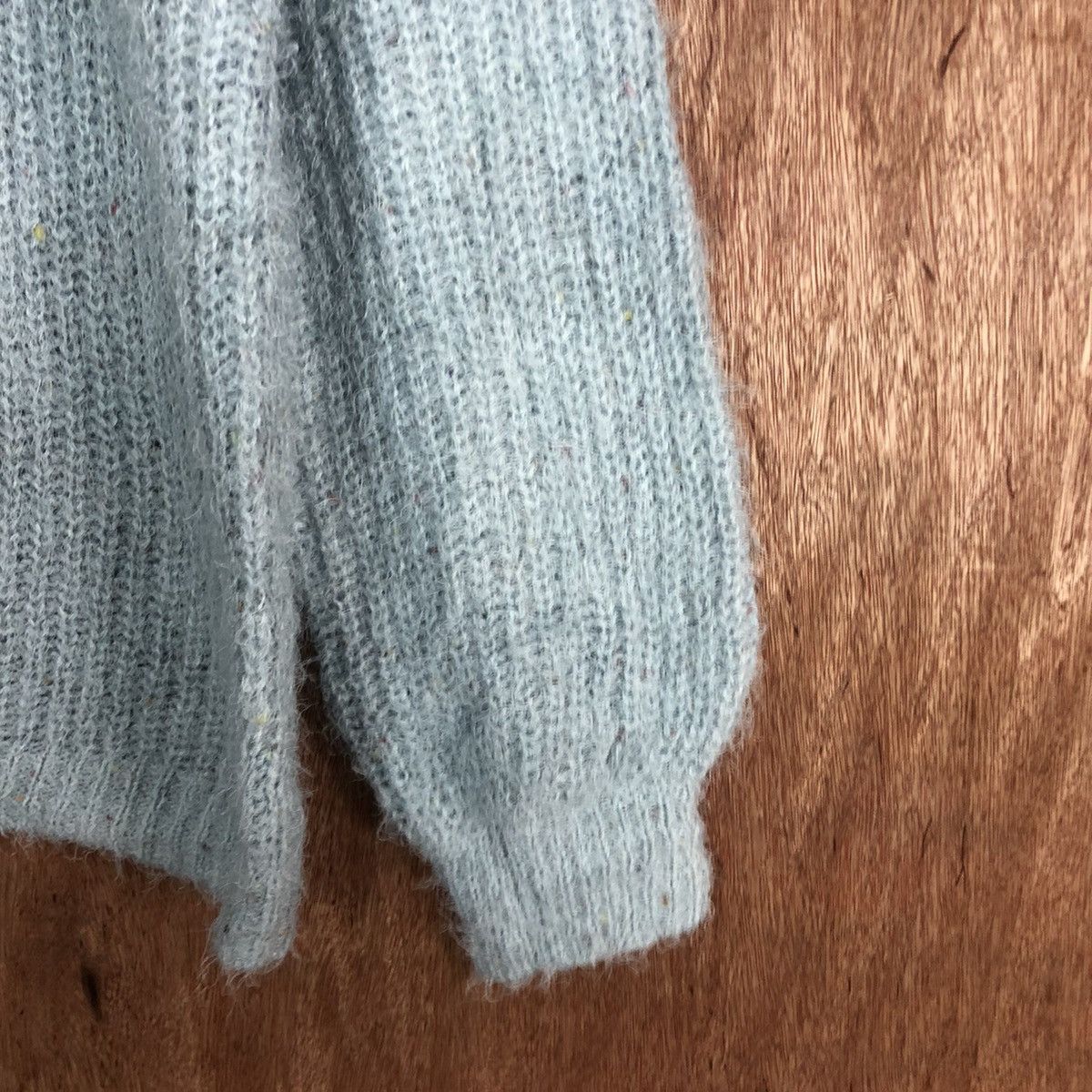 Japanese Brand Shoo-La-Rue Soft Blue Mohair Knitwear #0469 Size US L / EU 52-54 / 3 - 4 Thumbnail