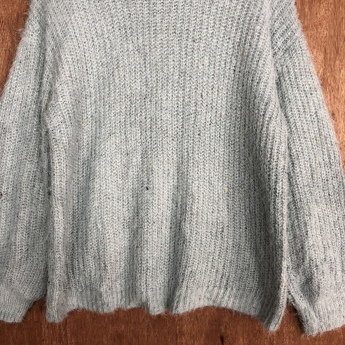 Japanese Brand Shoo-La-Rue Soft Blue Mohair Knitwear #0469 Size US L / EU 52-54 / 3 - 8 Thumbnail