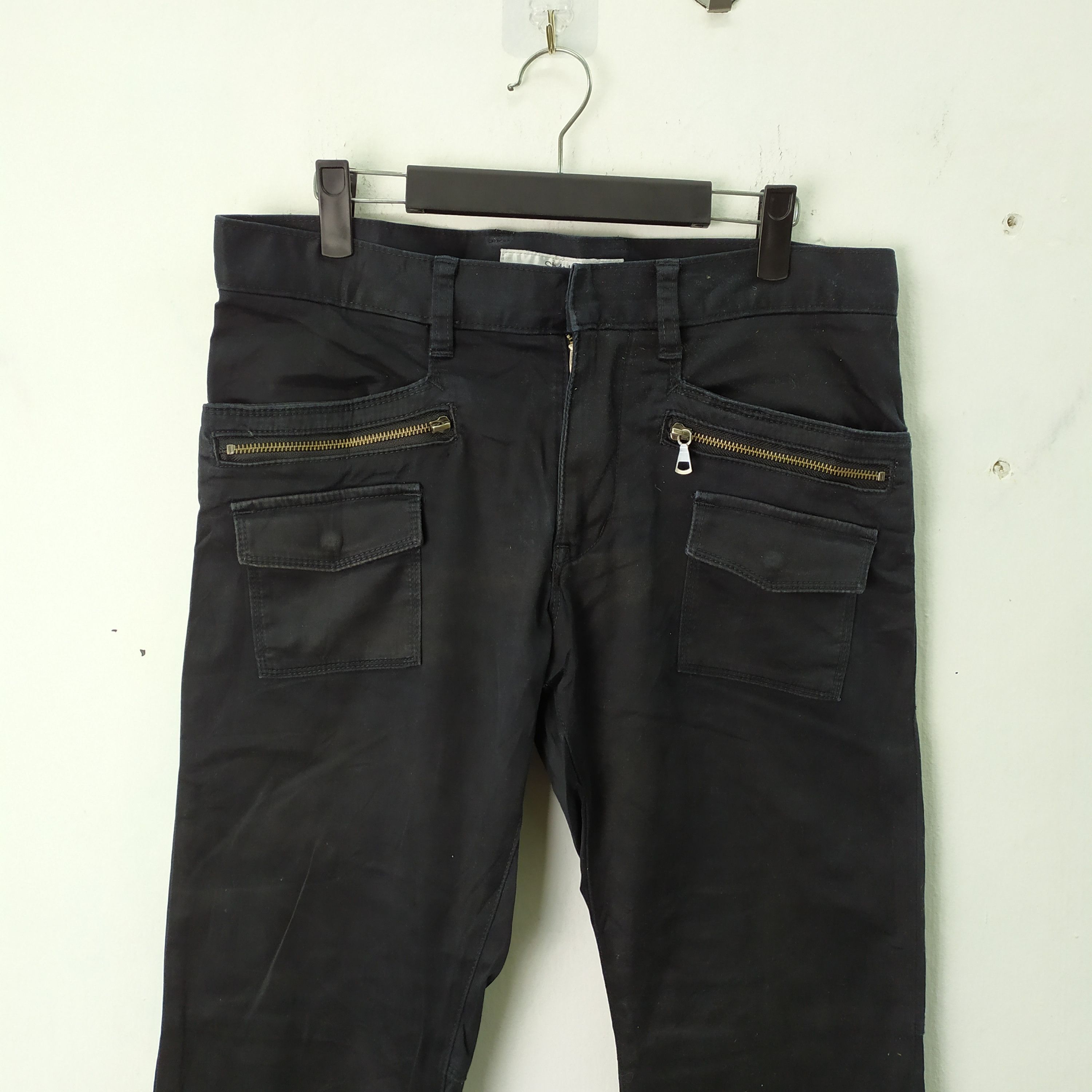 Japanese Brand Japanese brand Black Cargo Pants Zipper Multipocket Size US 32 / EU 48 - 3 Thumbnail