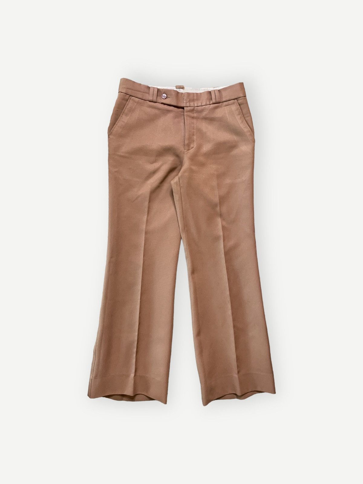 Vintage Vintage 60s Pleated Flare Pants 1960s Size US 30 / EU 46 - 1 Thumbnail