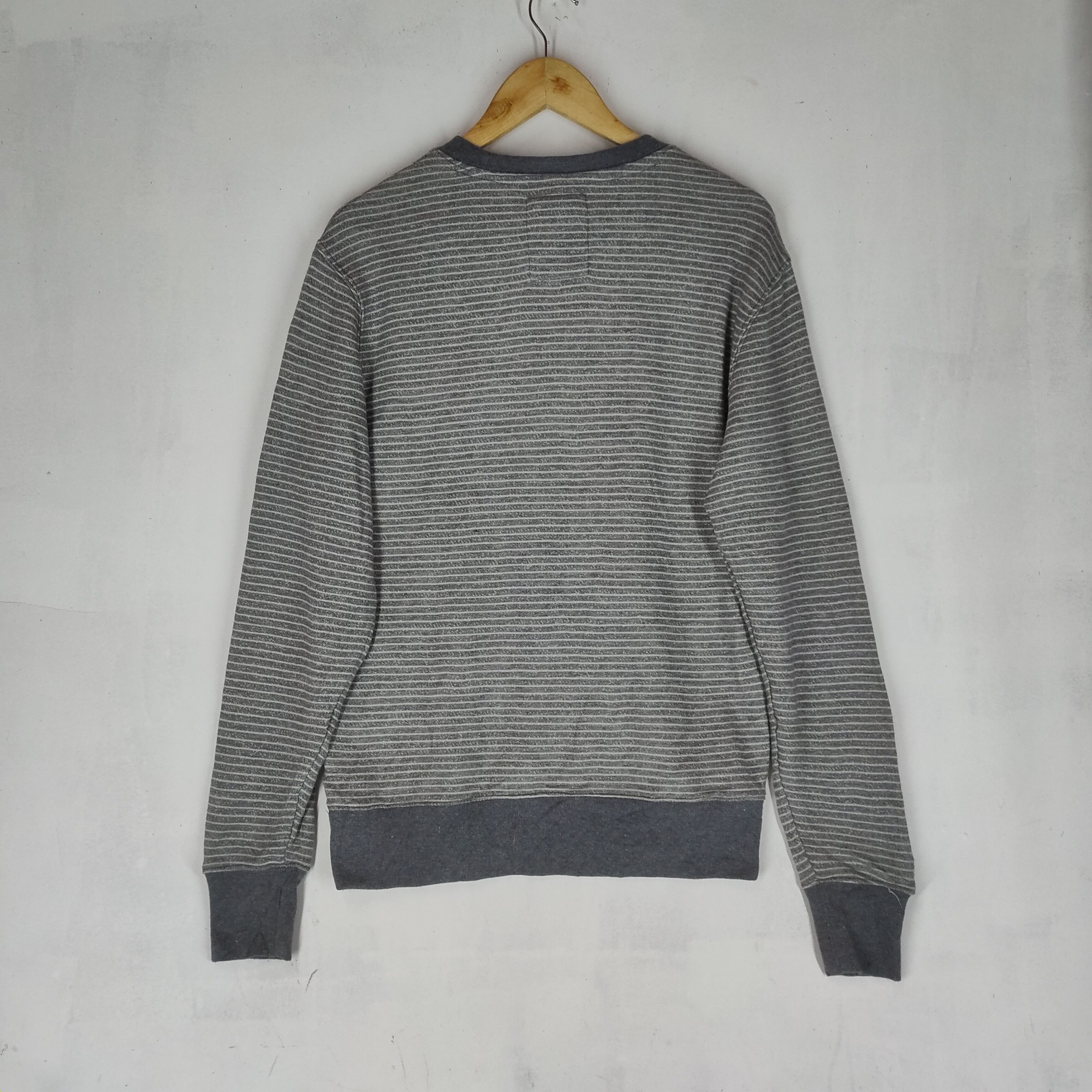Gap Vintage GAP Stripe Single Pocket M Size Pullover Sweatshirt Size US M / EU 48-50 / 2 - 6 Thumbnail