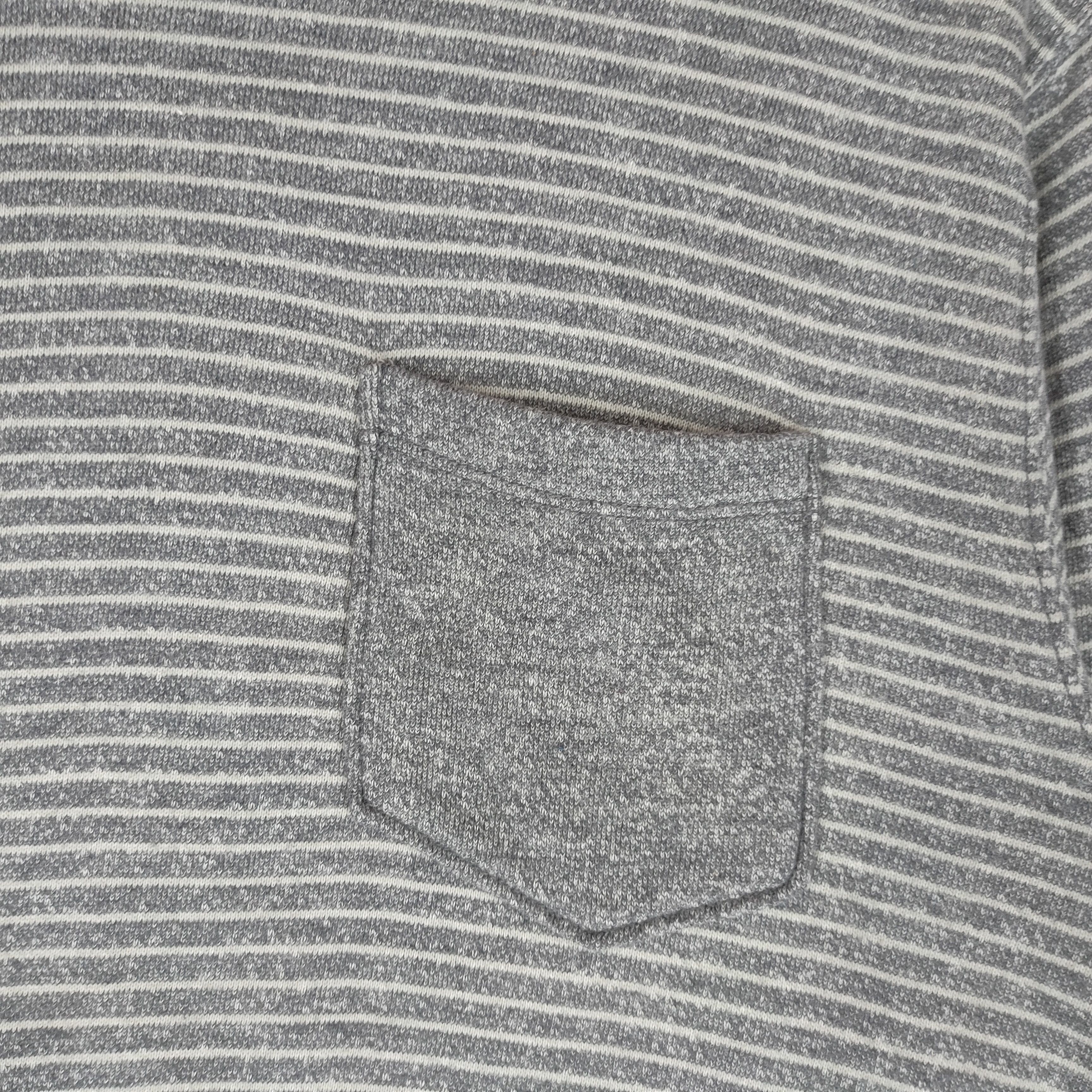 Gap Vintage GAP Stripe Single Pocket M Size Pullover Sweatshirt Size US M / EU 48-50 / 2 - 2 Thumbnail