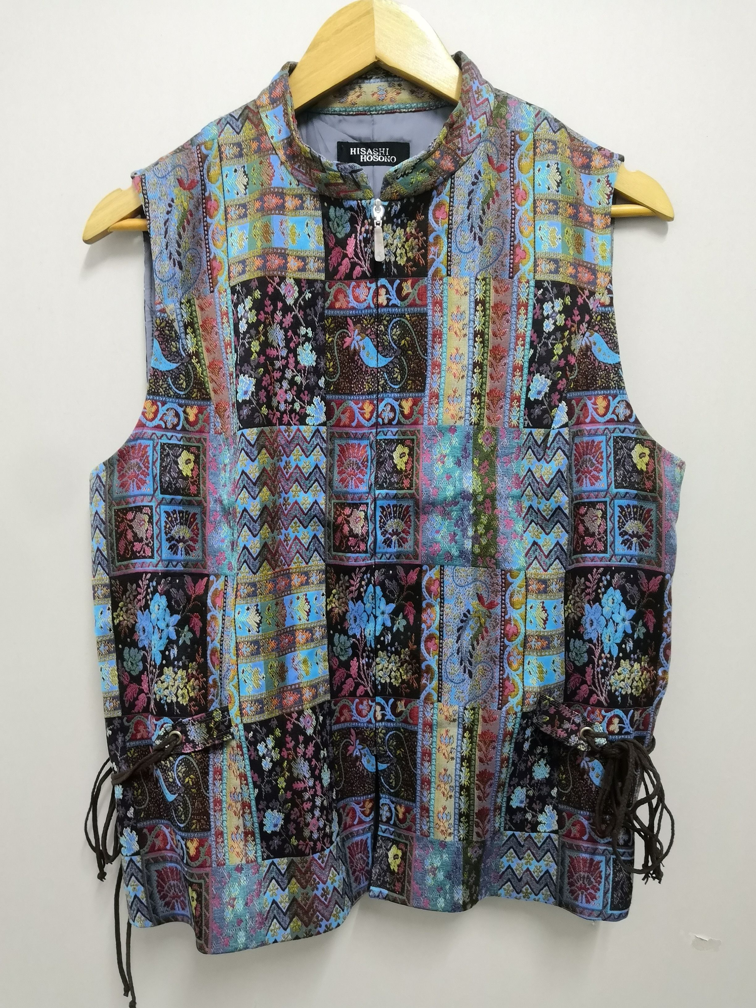 image of Art Hisashi Hosono Japan Designer Traditional Motive Vest, Women's (Size Large)