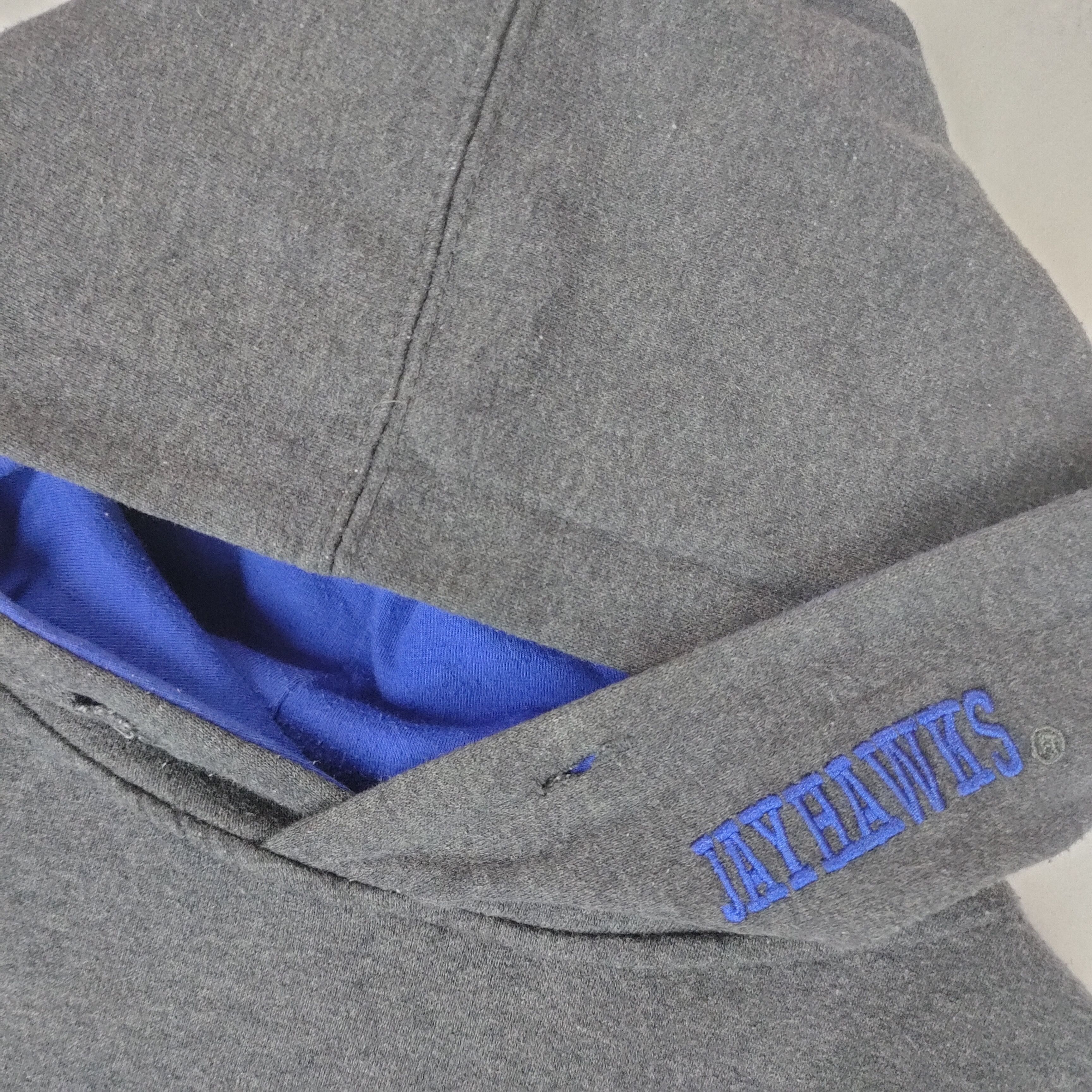 Vintage Vintage KANSAS JAYHAWK Spellout Embroidery Hoodie Size US M / EU 48-50 / 2 - 5 Thumbnail