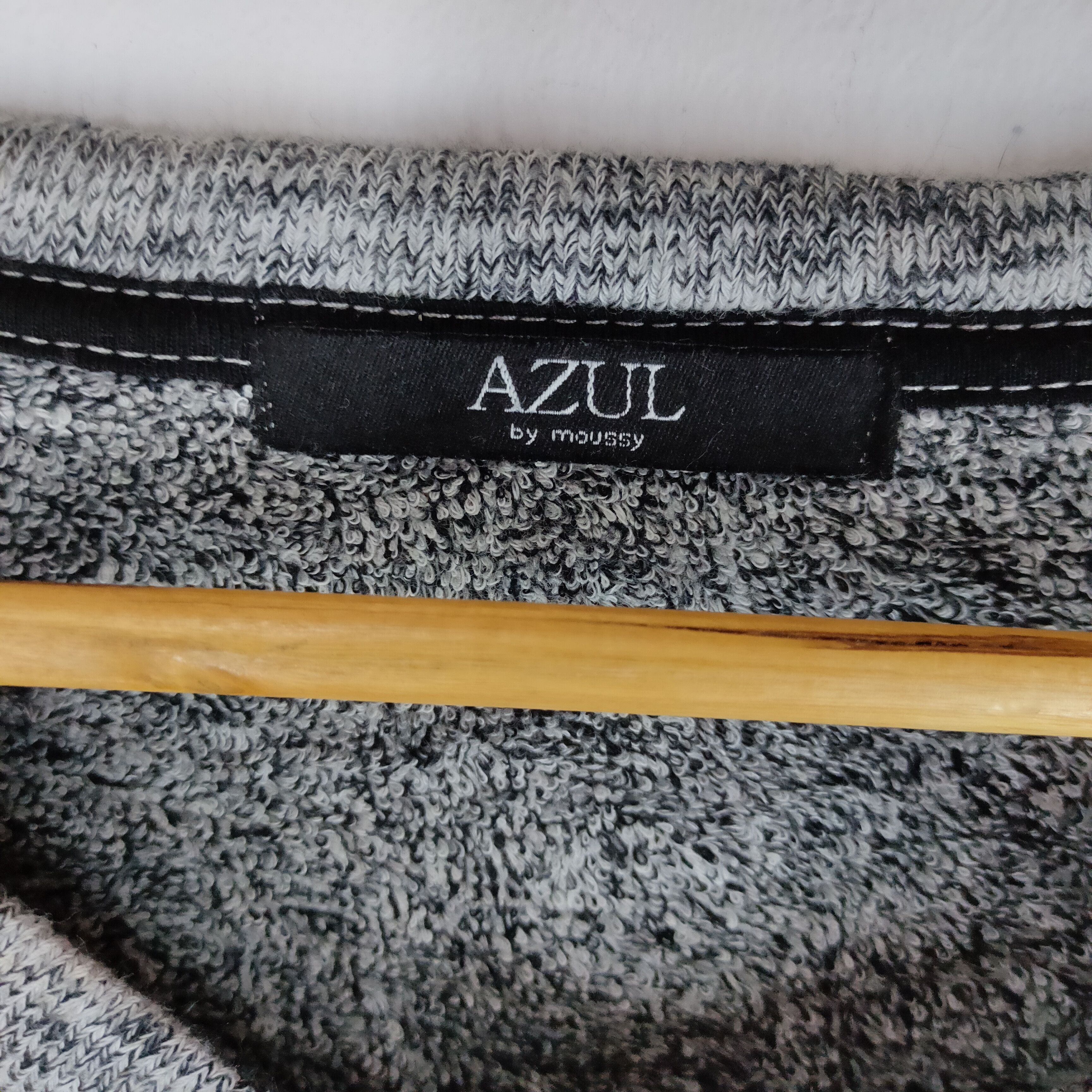Japanese Brand AZUL BY MOUSSY Fleece Inside Long Sleeve Sweatshirt Size US M / EU 48-50 / 2 - 2 Thumbnail