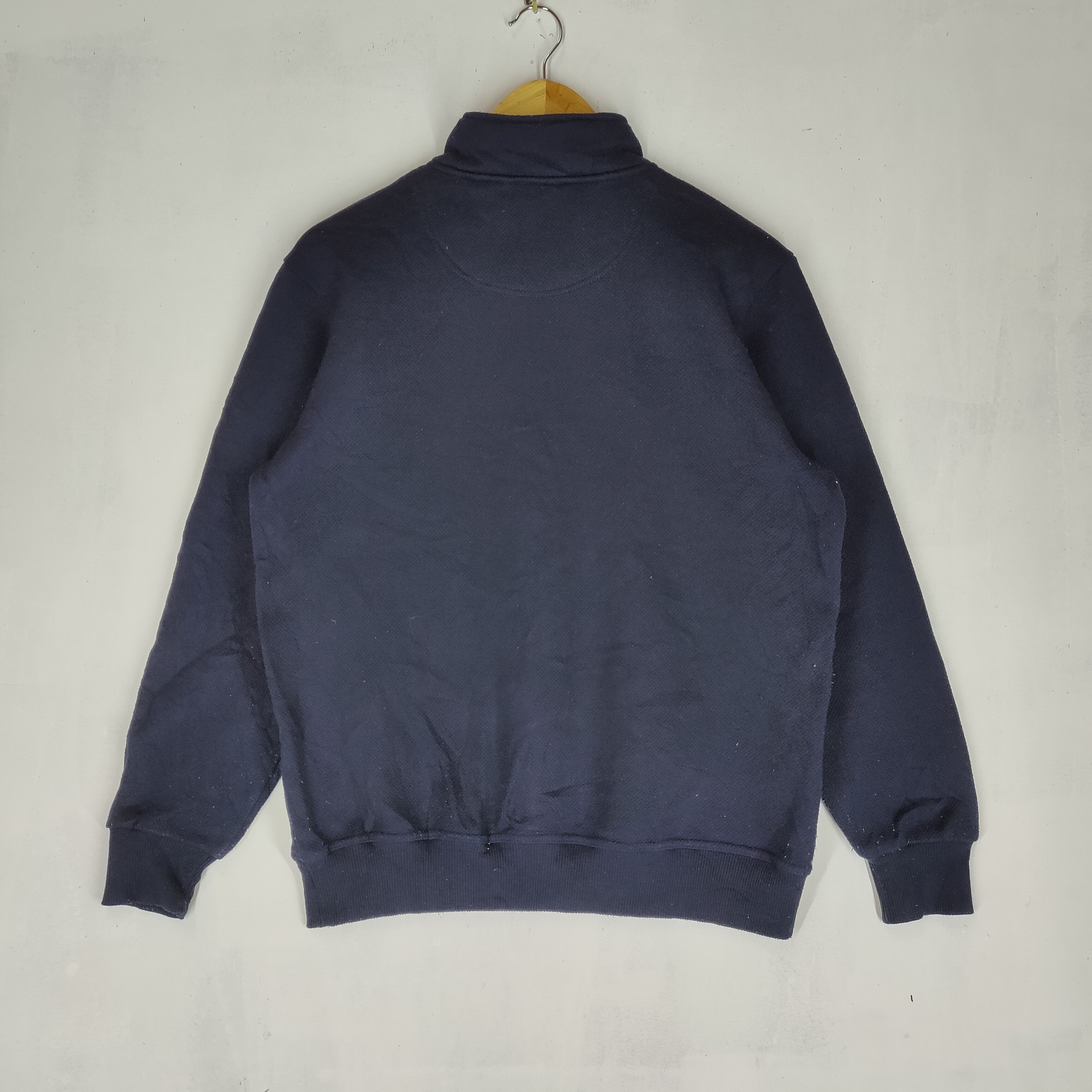 Macbeth MACBETH Stripe Embroidery Dog Logo Neck Zipper Sweatshirt Size US L / EU 52-54 / 3 - 6 Thumbnail