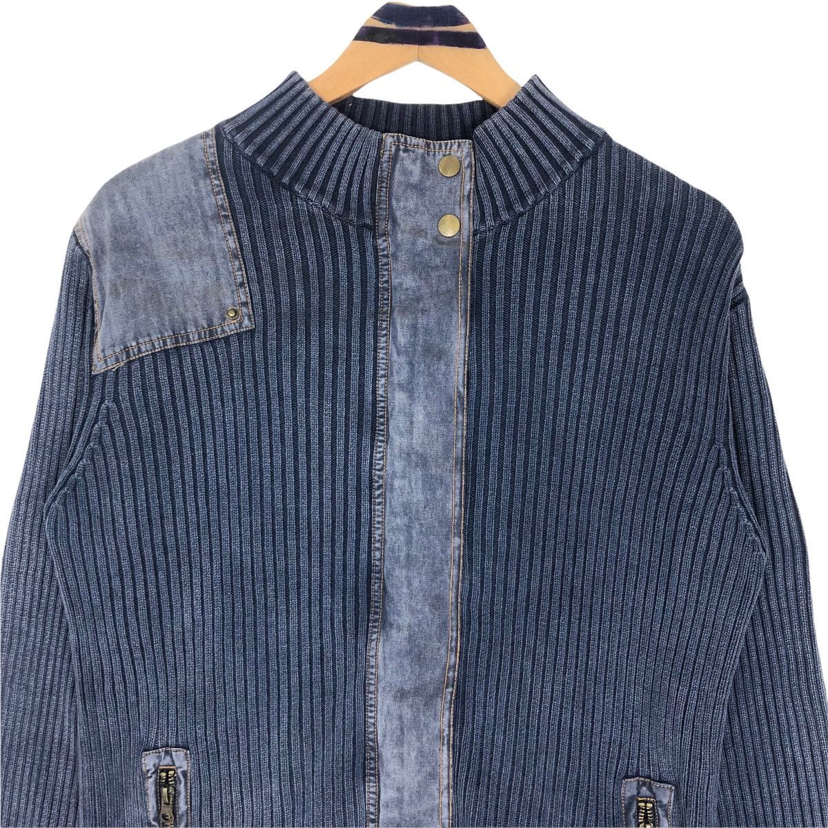 Japanese Brand Vintage Ramlossa Turtleneck Knitted Sweater Zip Up Military Size US S / EU 44-46 / 1 - 3 Thumbnail