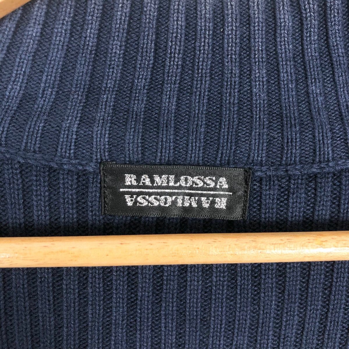 Japanese Brand Vintage Ramlossa Turtleneck Knitted Sweater Zip Up Military Size US S / EU 44-46 / 1 - 9 Thumbnail