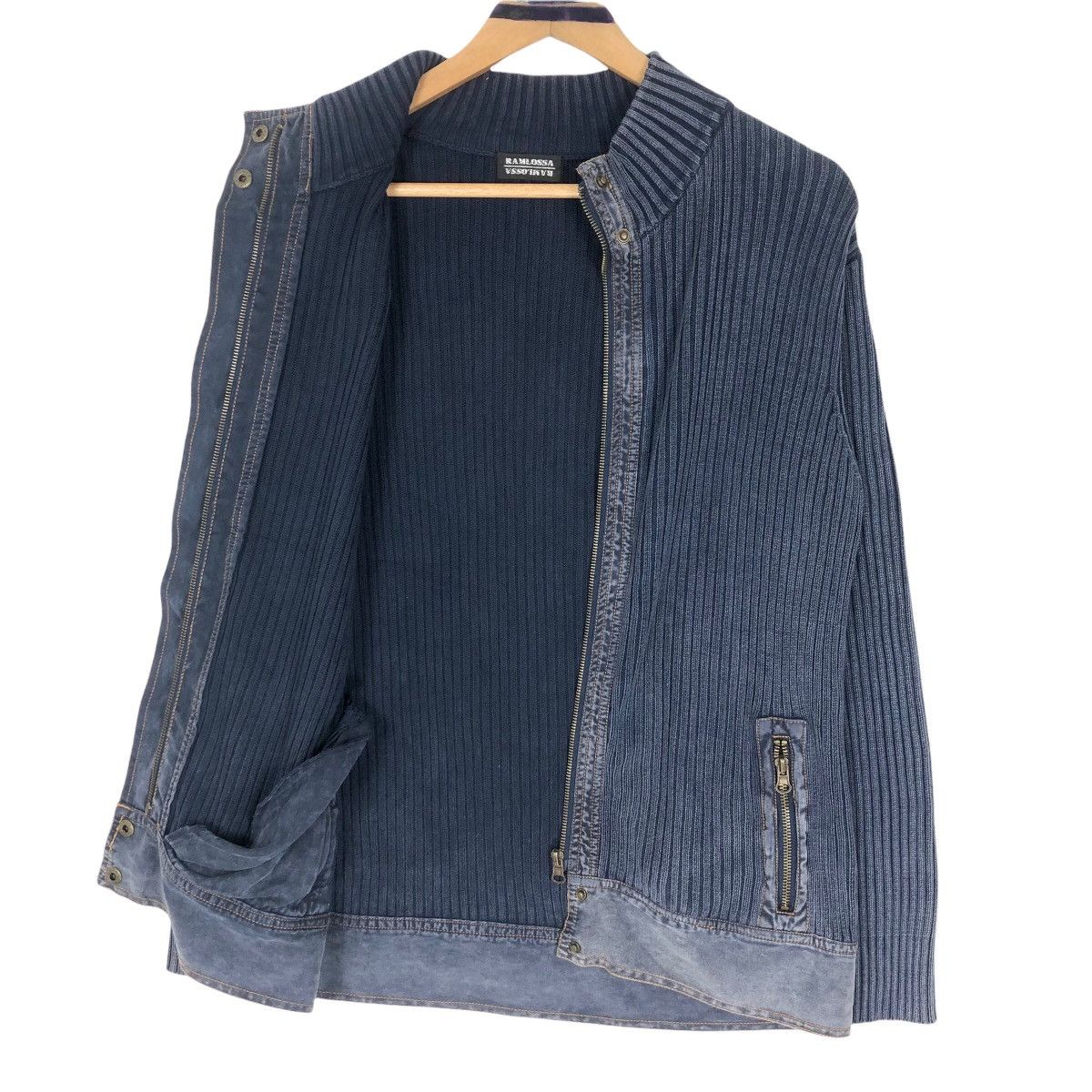 Japanese Brand Vintage Ramlossa Turtleneck Knitted Sweater Zip Up Military Size US S / EU 44-46 / 1 - 7 Thumbnail