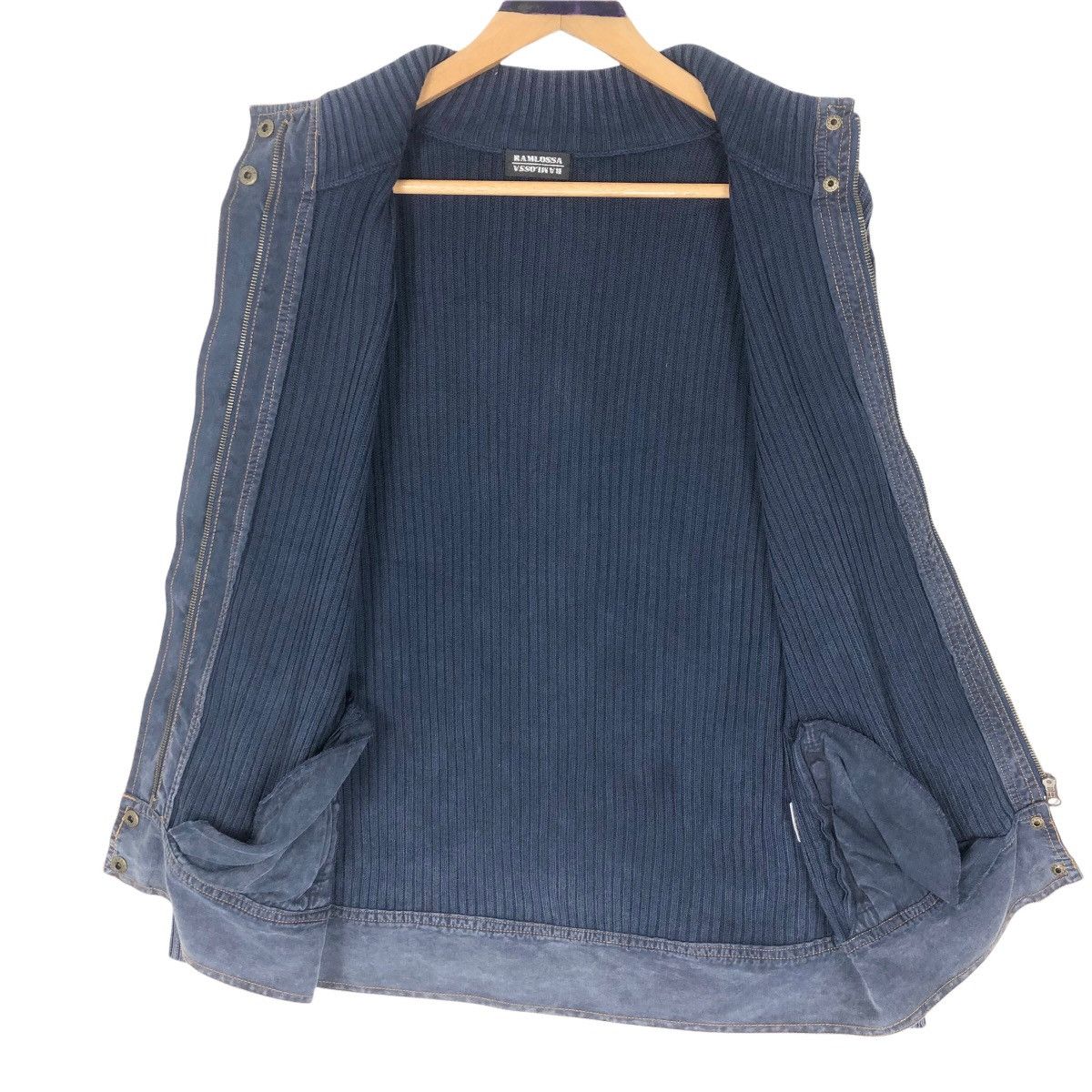 Japanese Brand Vintage Ramlossa Turtleneck Knitted Sweater Zip Up Military Size US S / EU 44-46 / 1 - 8 Thumbnail
