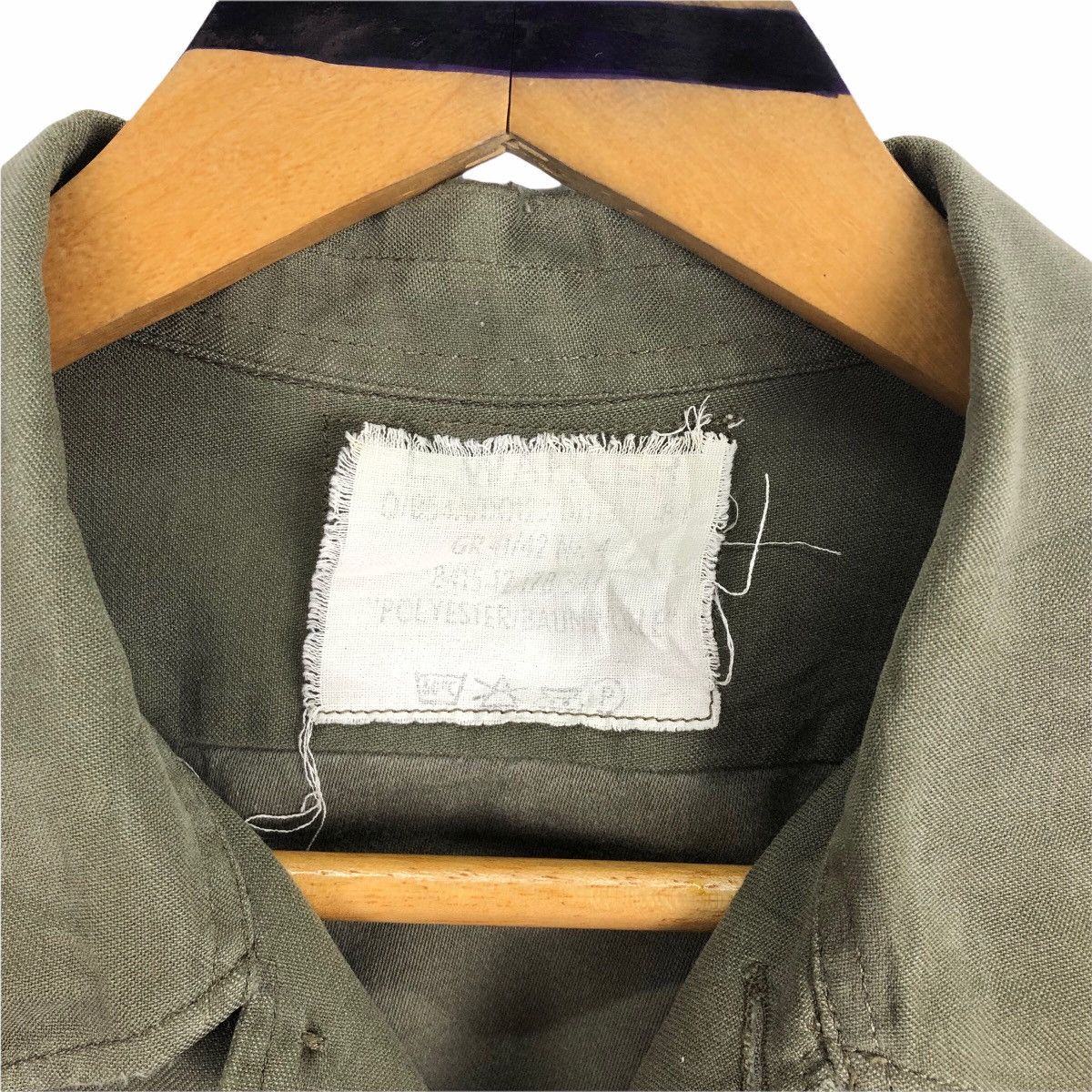 Vintage Vintage 90s Wahler German Military Button Up Shirt L.Wahler Size US L / EU 52-54 / 3 - 6 Thumbnail