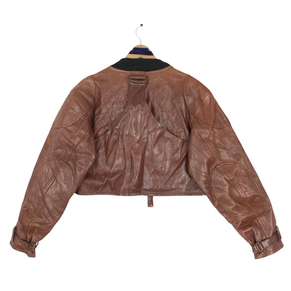 Japanese Brand Vintage Harold’s Gear Haroruzugia Berry Short Leather Jacket Size US S / EU 44-46 / 1 - 15 Thumbnail