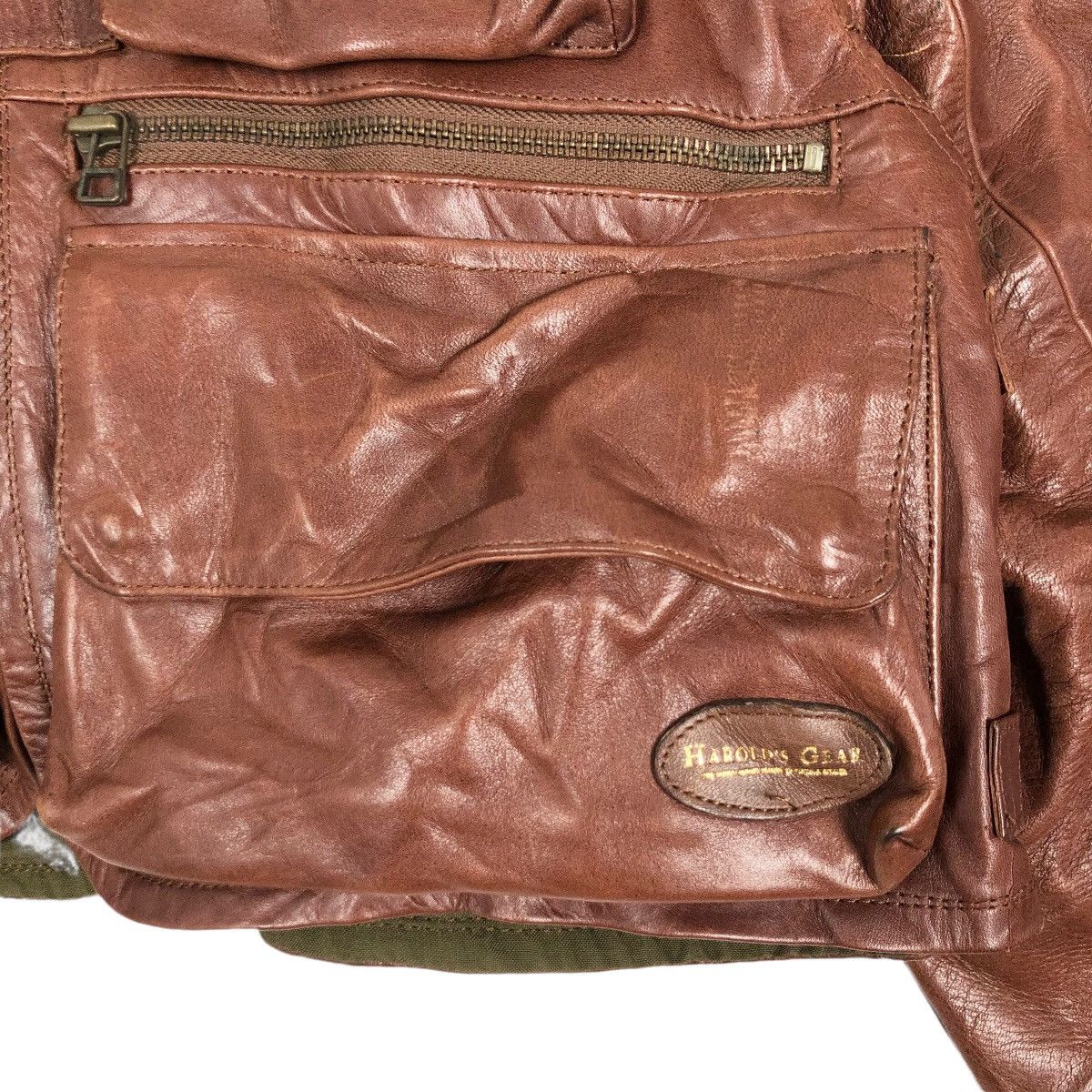 Japanese Brand Vintage Harold’s Gear Haroruzugia Berry Short Leather Jacket Size US S / EU 44-46 / 1 - 8 Thumbnail