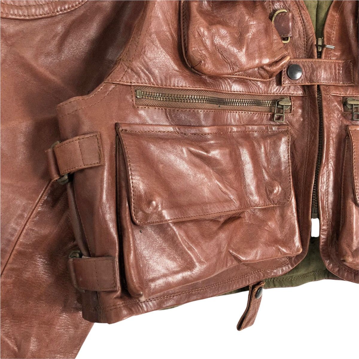 Japanese Brand Vintage Harold’s Gear Haroruzugia Berry Short Leather Jacket Size US S / EU 44-46 / 1 - 7 Thumbnail