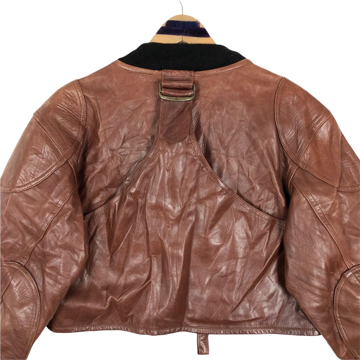 Japanese Brand Vintage Harold’s Gear Haroruzugia Berry Short Leather Jacket Size US S / EU 44-46 / 1 - 16 Thumbnail