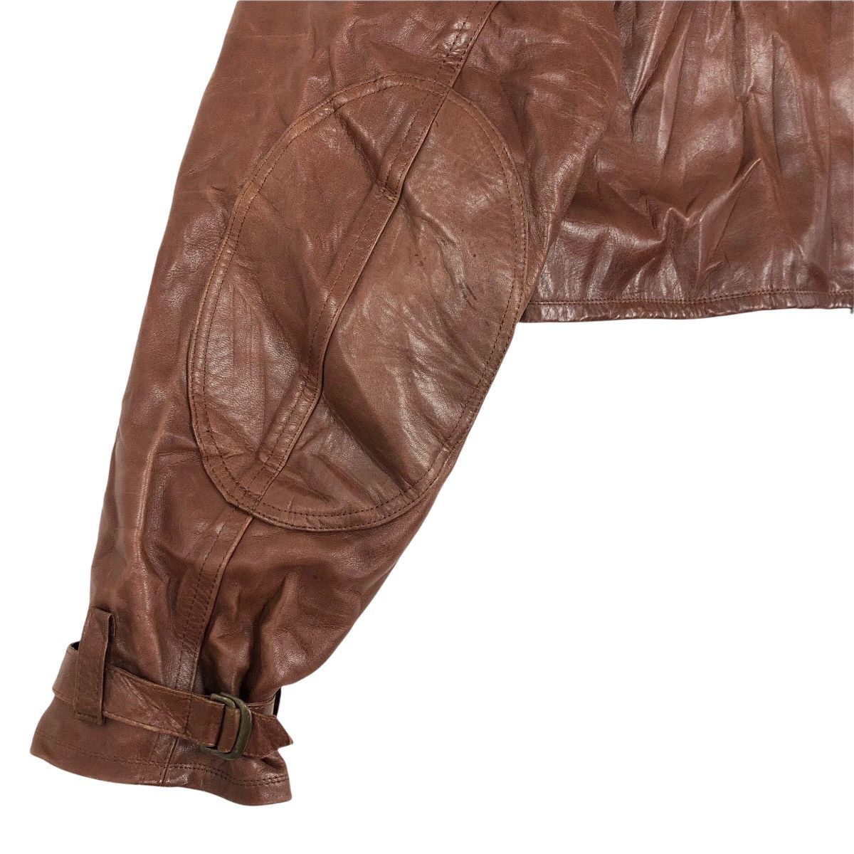 Japanese Brand Vintage Harold’s Gear Haroruzugia Berry Short Leather Jacket Size US S / EU 44-46 / 1 - 17 Thumbnail