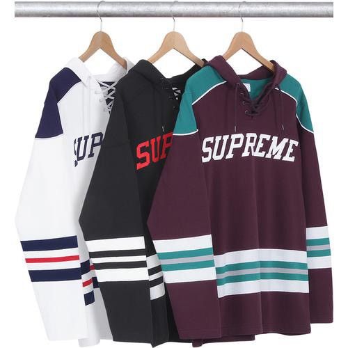 Supreme hooded hockey store jersey