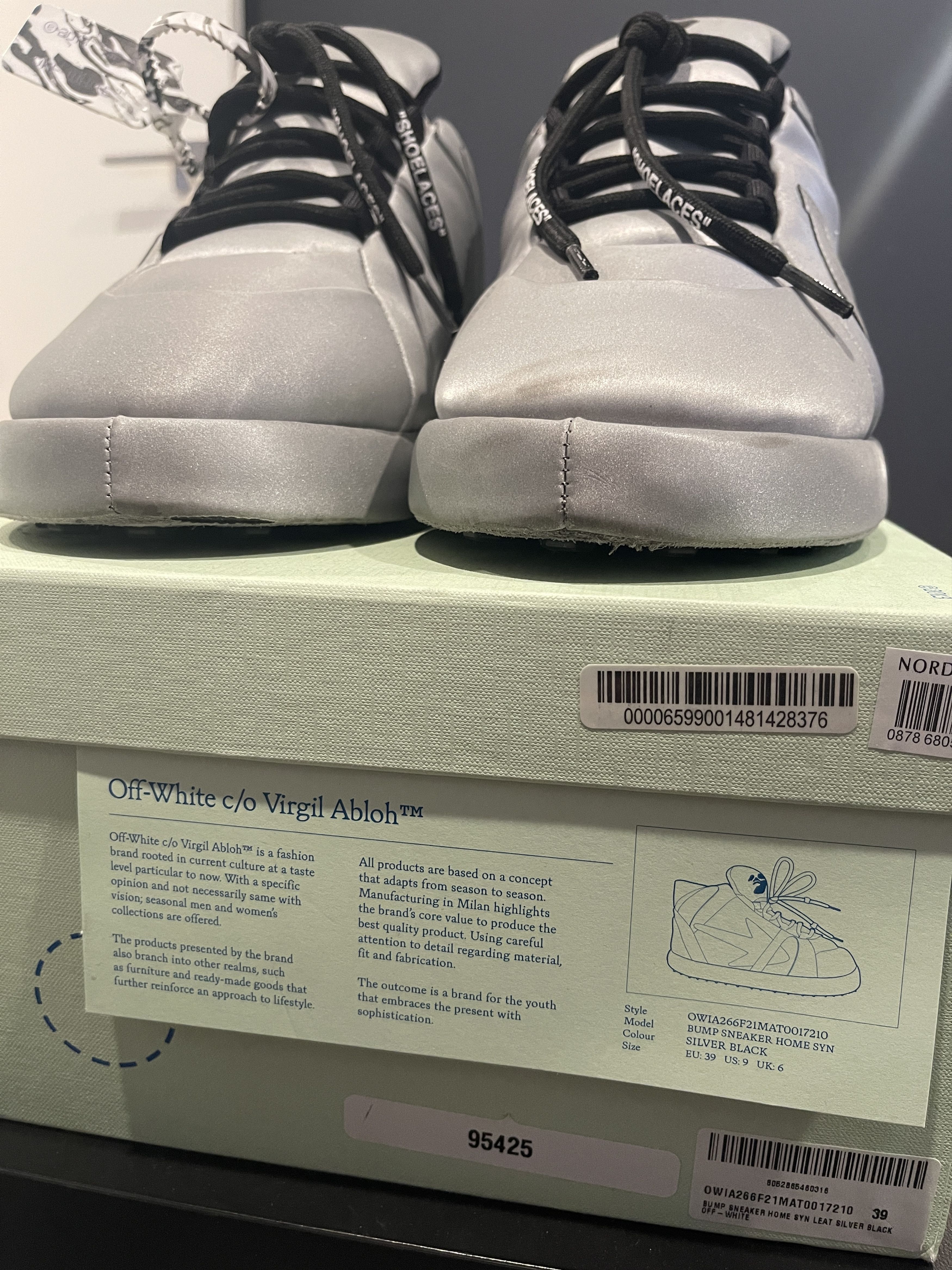 Off-White Off-White Womens Bump Sneaker Size 9 USA - 39 EUR Size US 9 / IT 39 - 4 Thumbnail