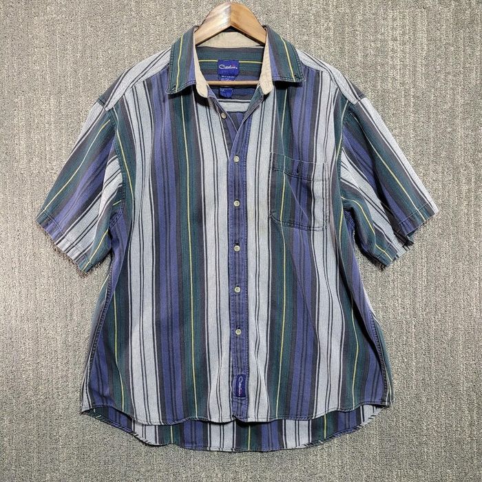 Vintage Vintage 90s striped button up shirt | Grailed