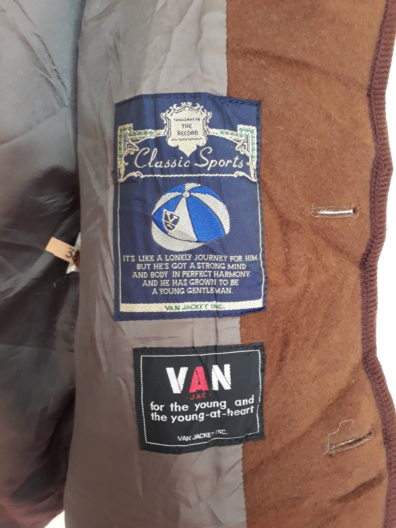 Other × Van × Vintage 💥Fainal Drop💥Van Jacket Wooden Button Wool Winter Season Size US M / EU 48-50 / 2 - 3 Thumbnail
