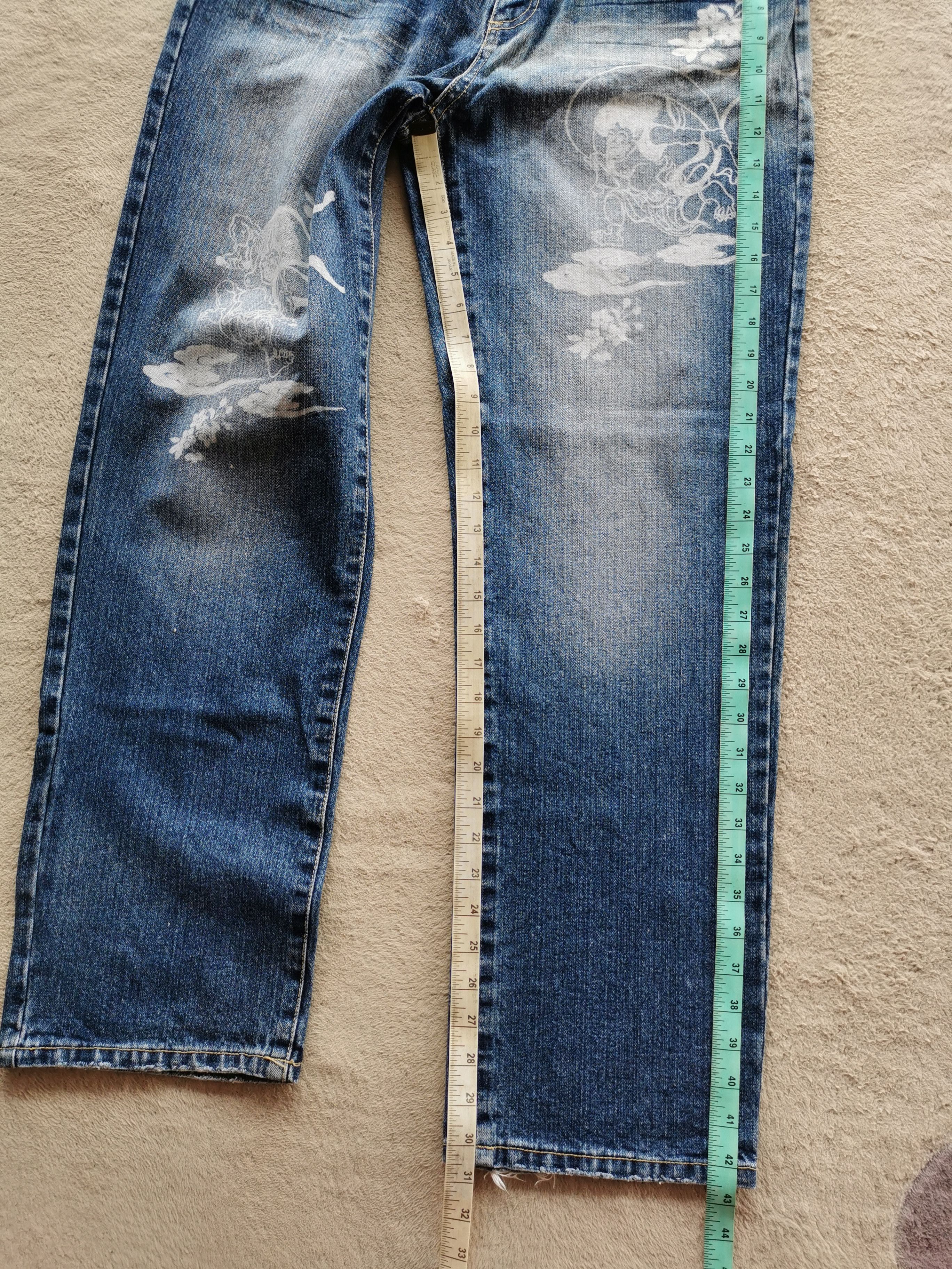 Japanese Brand Japanese Demon Art Denim Jeans Size US 31 - 11 Thumbnail
