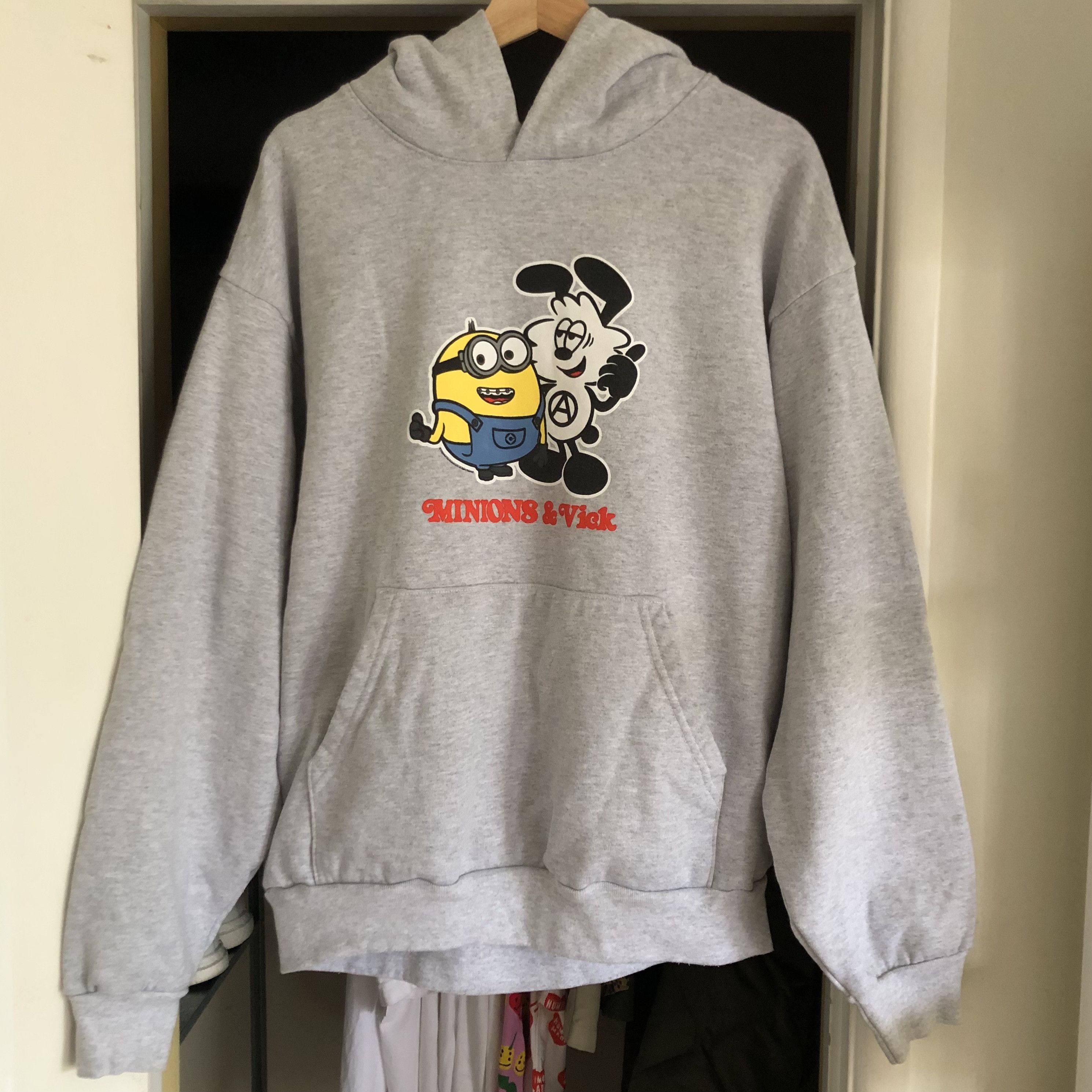 Verdy x Minions x Wasted Youth Hoodie/パーカー/M/コットン/YLW 