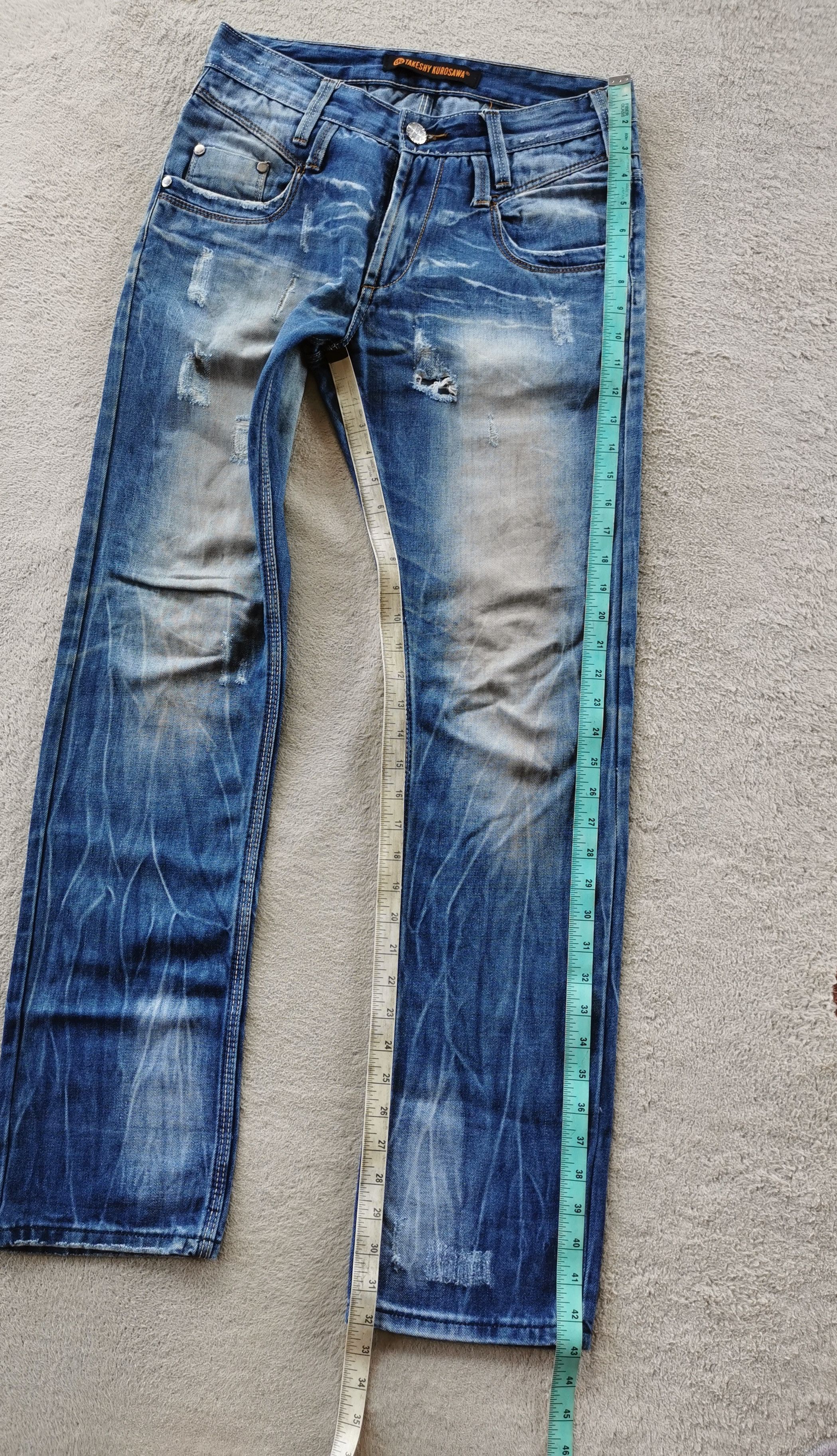 Takeshy Kurosawa Takeshy Kurosawa Slim Straight Jeans Made In Italy Size US 30 / EU 46 - 10 Thumbnail