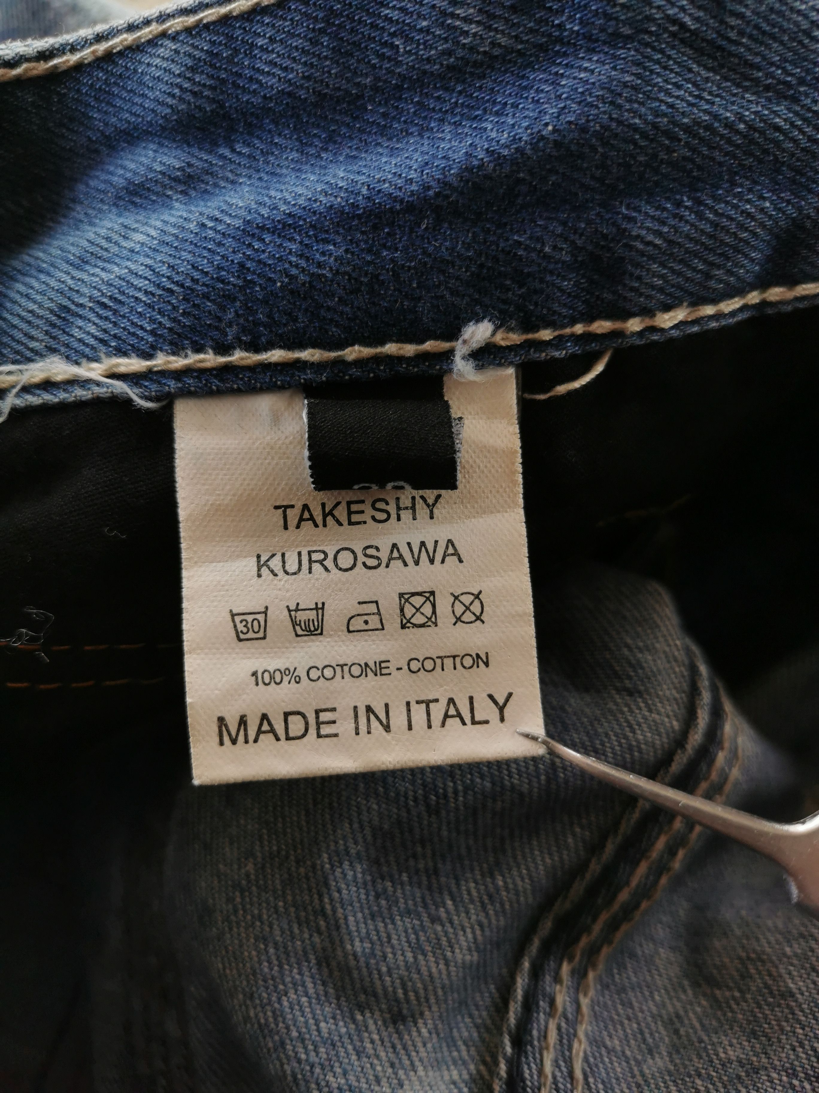 Takeshy Kurosawa Takeshy Kurosawa Slim Straight Jeans Made In Italy Size US 30 / EU 46 - 7 Thumbnail