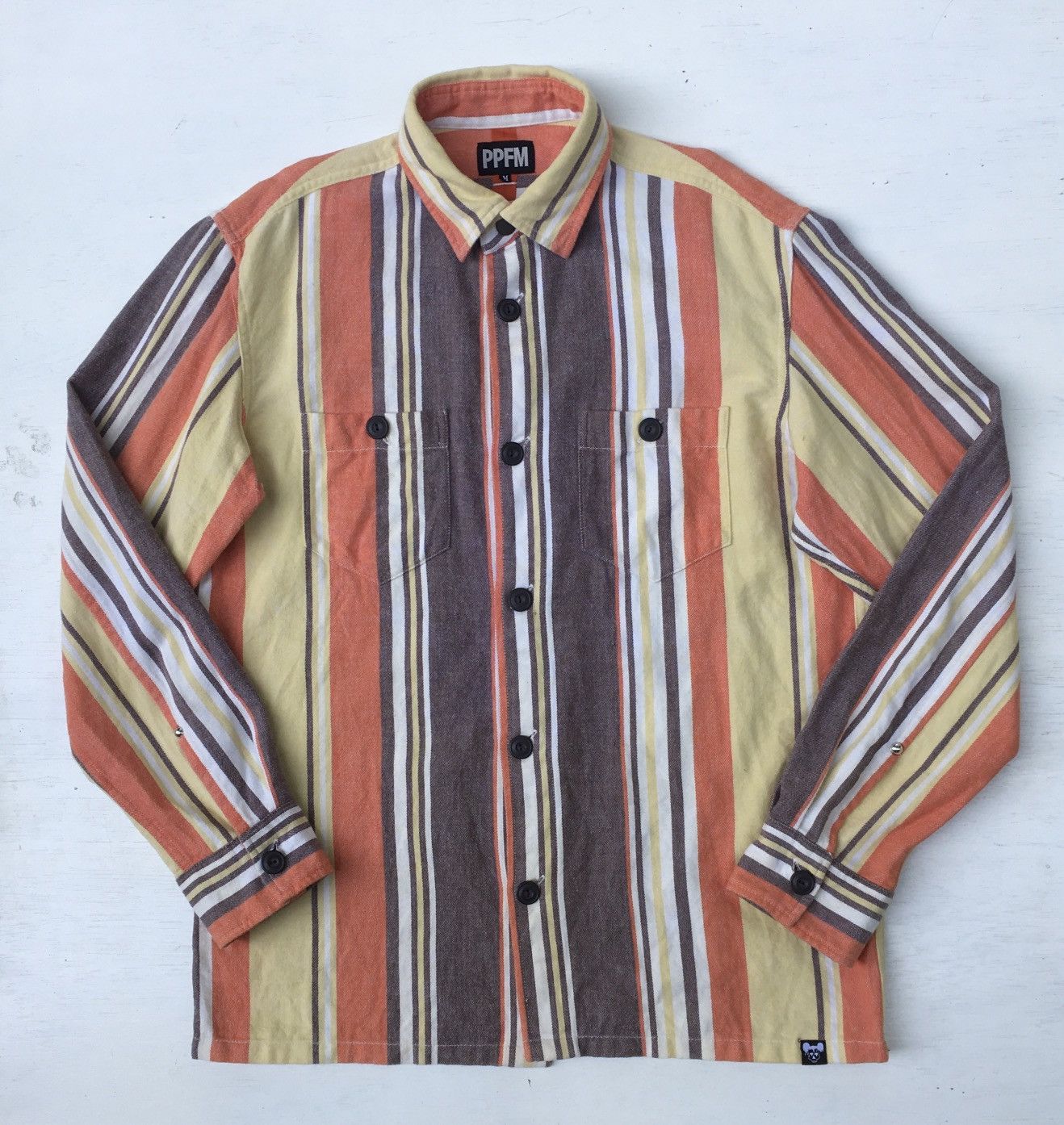 Flannel × Japanese Brand × PPFM PPFM FLANNEL STRIPED SHIRT Size US M / EU 48-50 / 2 - 1 Thumbnail