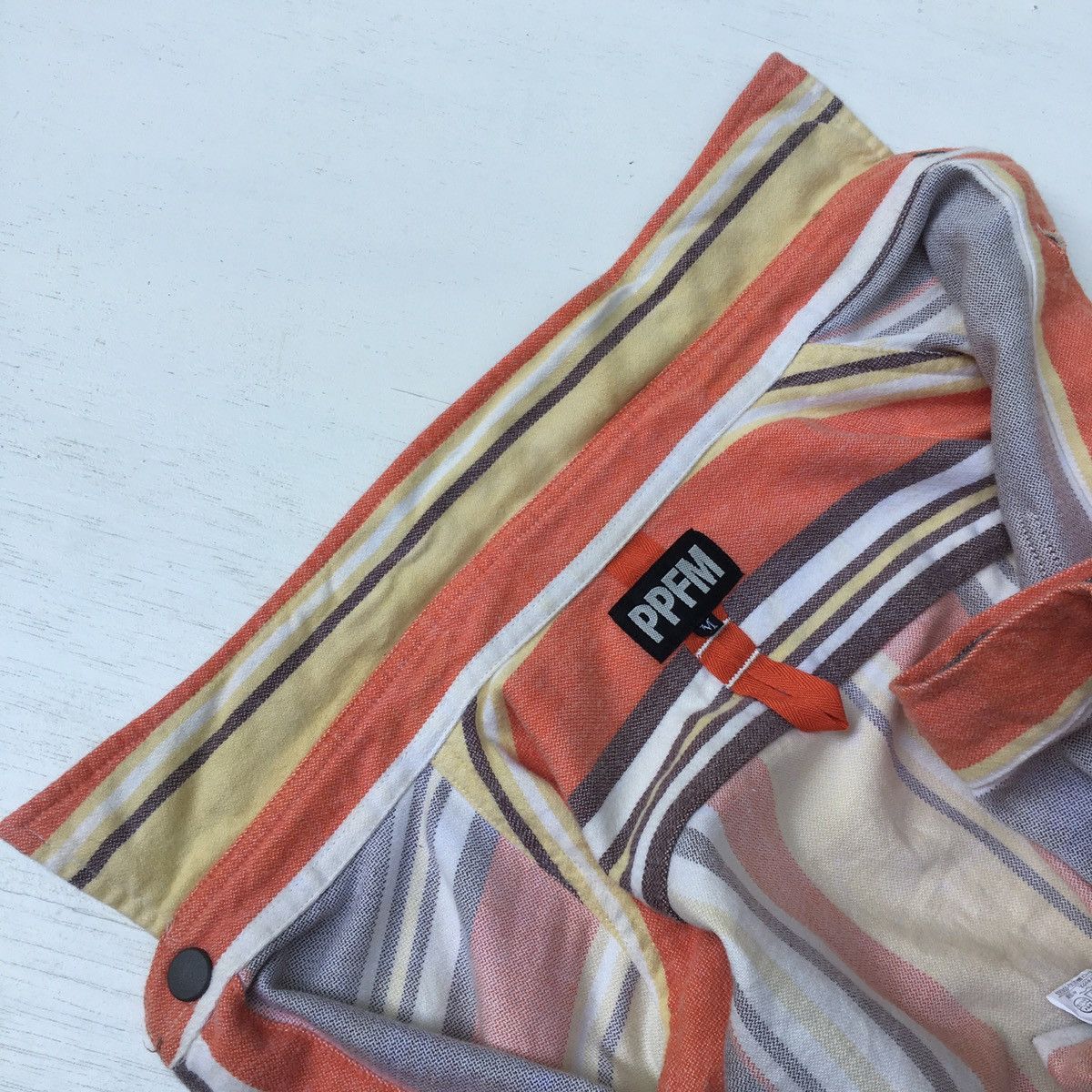 Flannel × Japanese Brand × PPFM PPFM FLANNEL STRIPED SHIRT Size US M / EU 48-50 / 2 - 9 Thumbnail