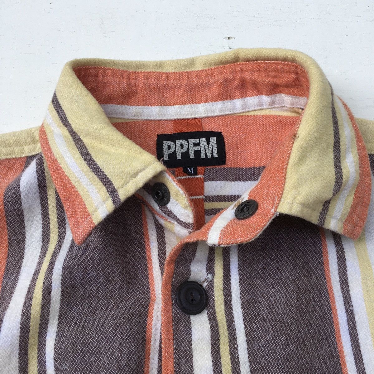 Flannel × Japanese Brand × PPFM PPFM FLANNEL STRIPED SHIRT Size US M / EU 48-50 / 2 - 7 Thumbnail