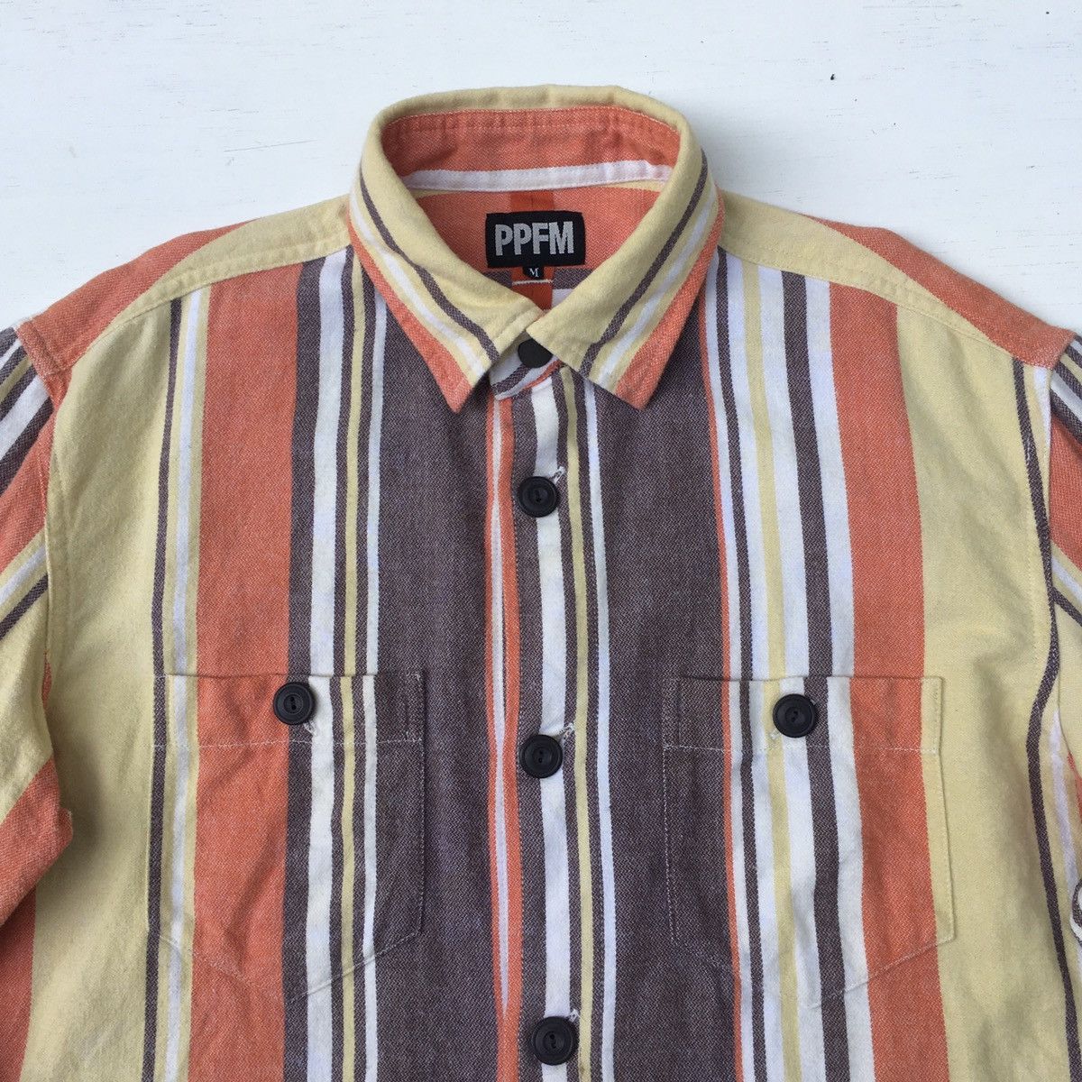 Flannel × Japanese Brand × PPFM PPFM FLANNEL STRIPED SHIRT Size US M / EU 48-50 / 2 - 4 Thumbnail
