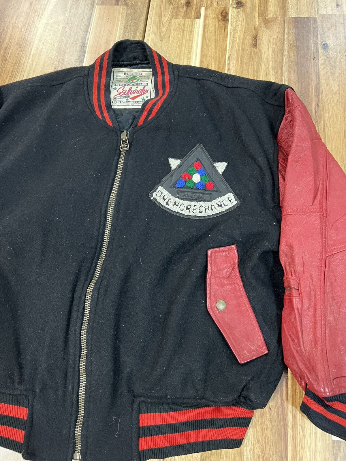 Japanese Brand Vintage 80’s Hustler World Champion SBRK Varsity Jacket Size US L / EU 52-54 / 3 - 5 Thumbnail