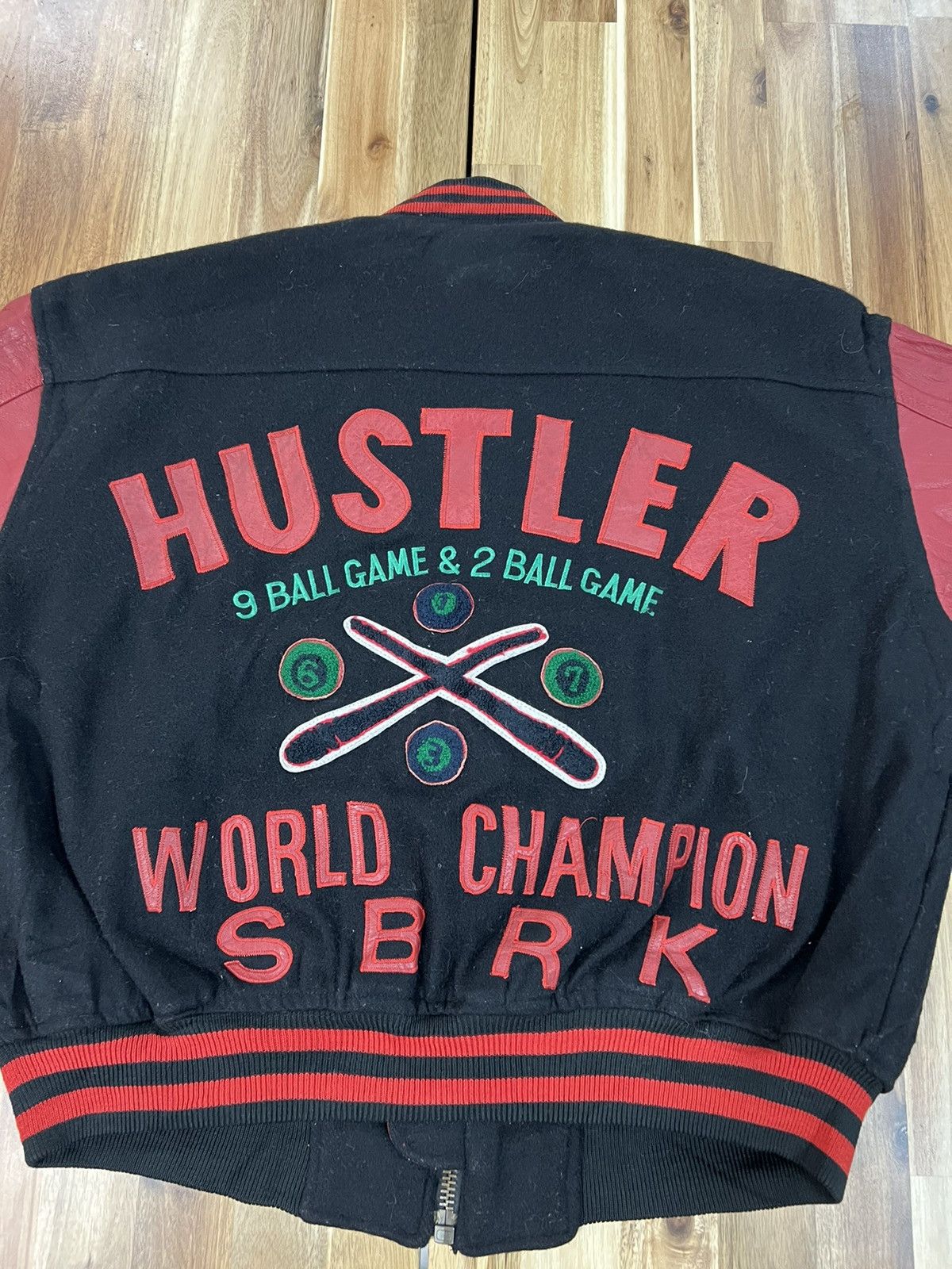 Japanese Brand Vintage 80’s Hustler World Champion SBRK Varsity Jacket Size US L / EU 52-54 / 3 - 4 Thumbnail