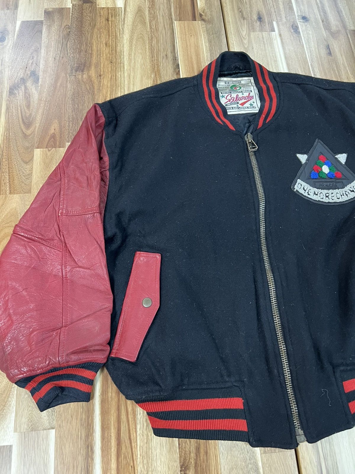 Japanese Brand Vintage 80’s Hustler World Champion SBRK Varsity Jacket Size US L / EU 52-54 / 3 - 6 Thumbnail