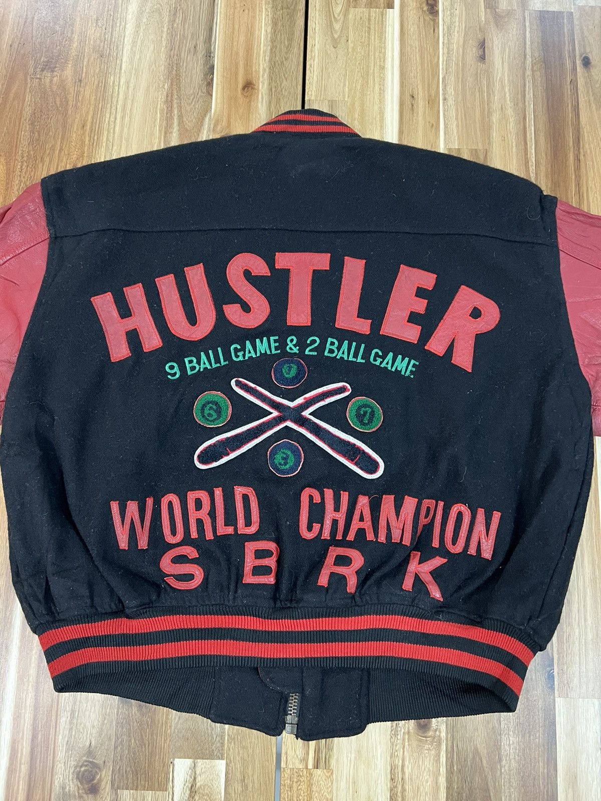 Japanese Brand Vintage 80’s Hustler World Champion SBRK Varsity Jacket Size US L / EU 52-54 / 3 - 1 Thumbnail