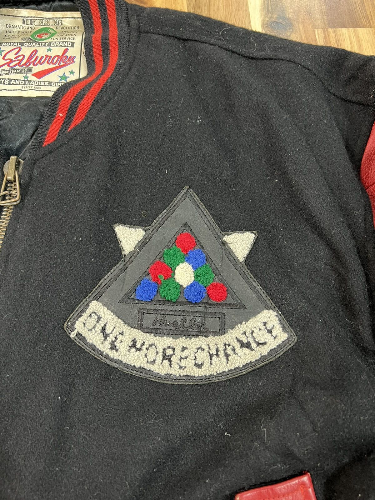 Japanese Brand Vintage 80’s Hustler World Champion SBRK Varsity Jacket Size US L / EU 52-54 / 3 - 7 Thumbnail