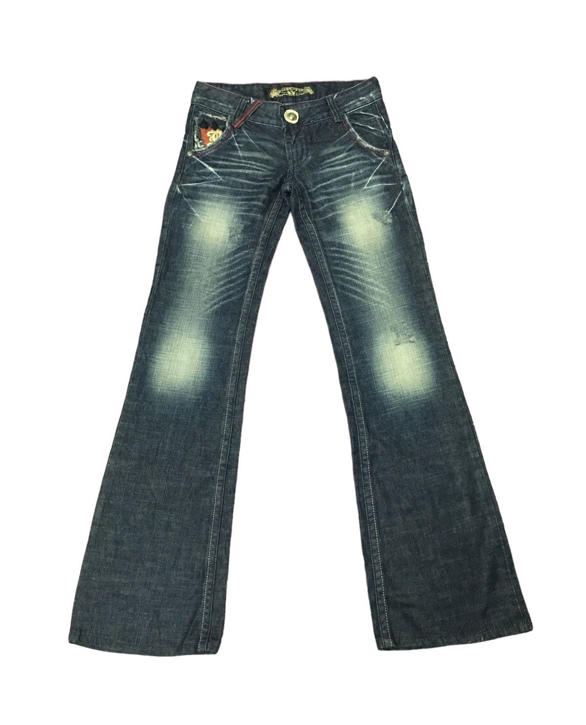 20471120 × Japanese Brand × Vintage VINTAGE FLARE LOW RISE JAPAN RED ...