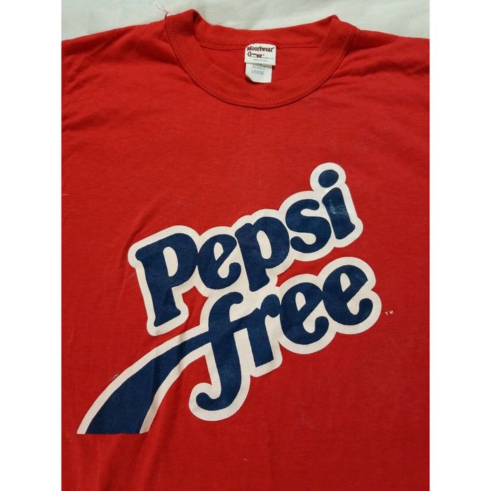 Vintage Vintage PEPSI FREE 1970s MooreWear THIN SHIRT LARGE | Grailed