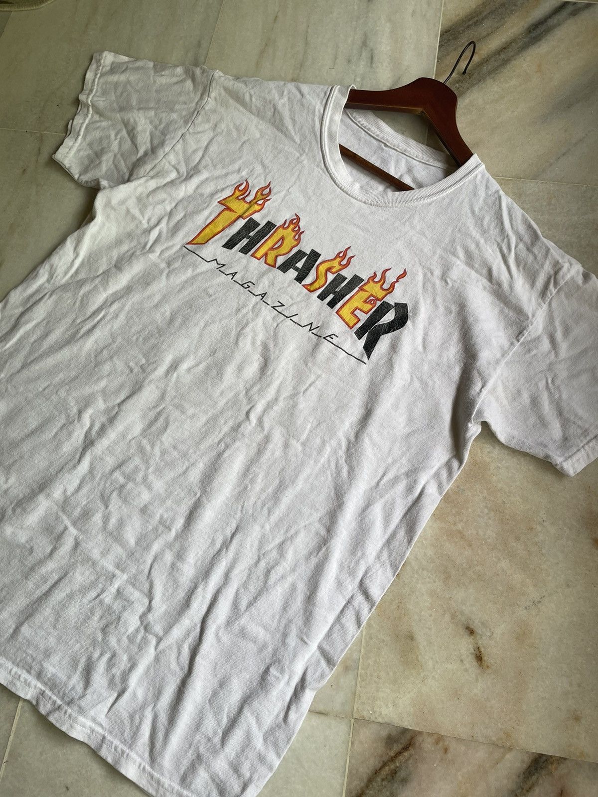 Thrasher Vintage Thrasher Magazine Skateboards Flame Streetwear Tee Size US L / EU 52-54 / 3 - 9 Thumbnail