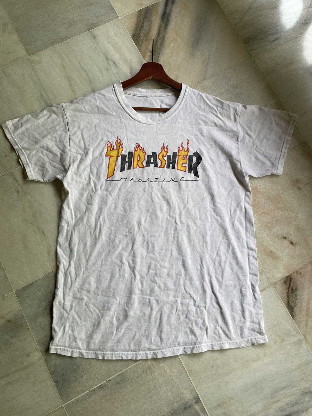 Thrasher Vintage Thrasher Magazine Skateboards Flame Streetwear Tee Size US L / EU 52-54 / 3 - 5 Thumbnail