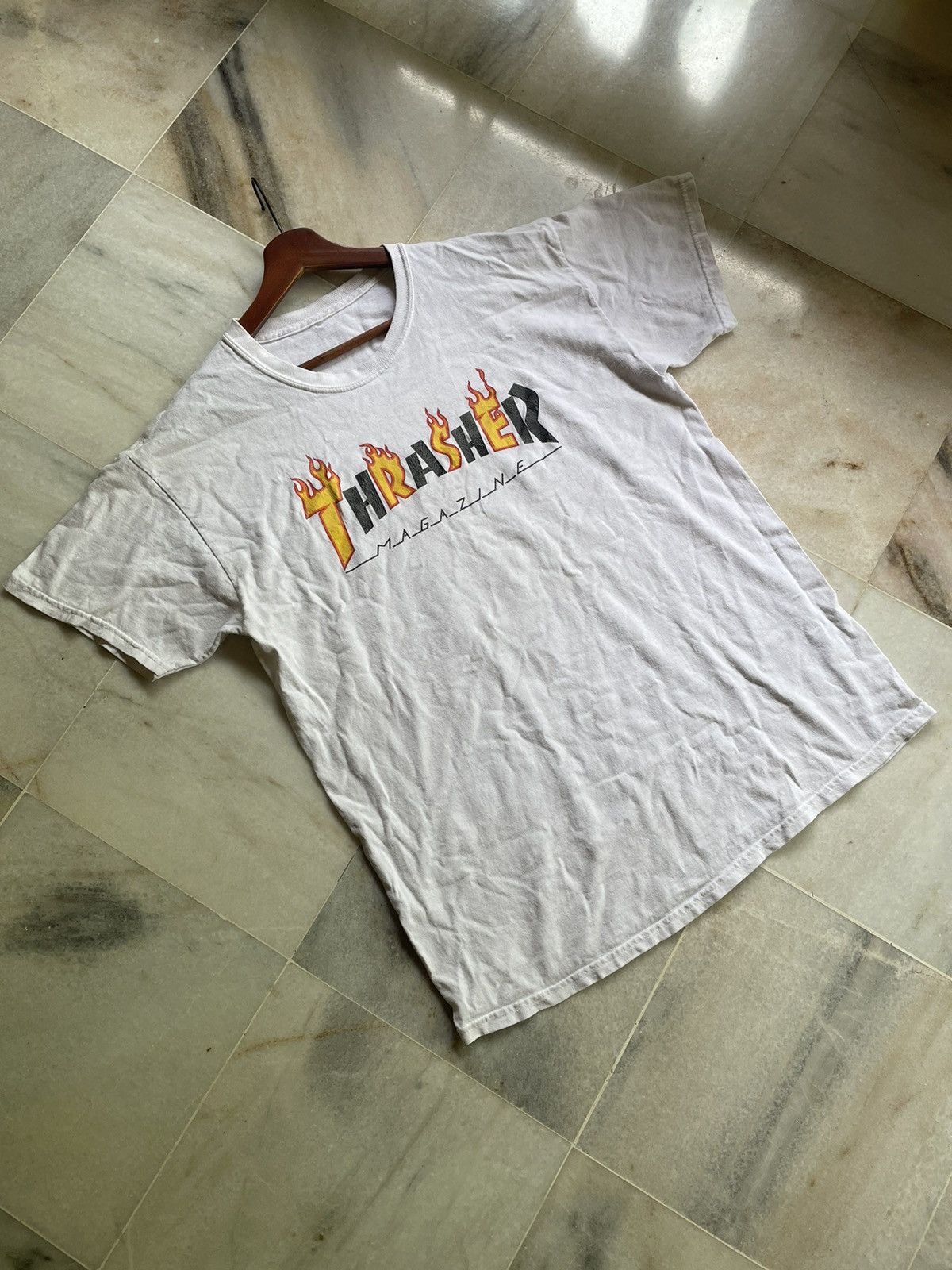 Thrasher Vintage Thrasher Magazine Skateboards Flame Streetwear Tee Size US L / EU 52-54 / 3 - 6 Thumbnail