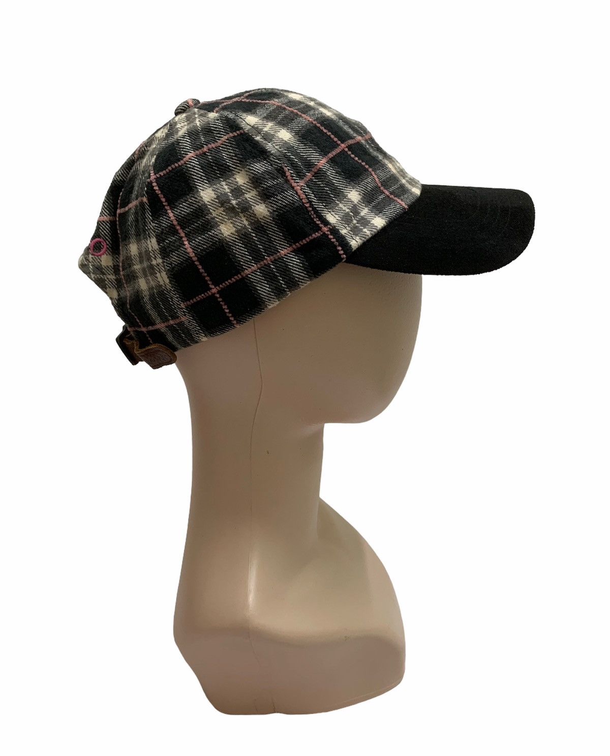 Polo Ralph Lauren × RRL Ralph Lauren × Vintage Vintage Polo Ralph Lauren Leather Strap Checked Hat Cap Size ONE SIZE - 2 Thumbnail