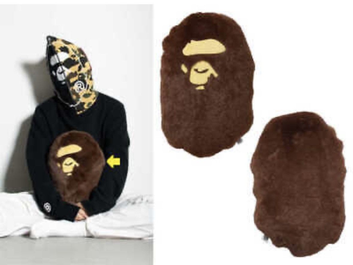 Bape BAPE Ape Head Cushion Brown Size ONE SIZE - 4 Thumbnail
