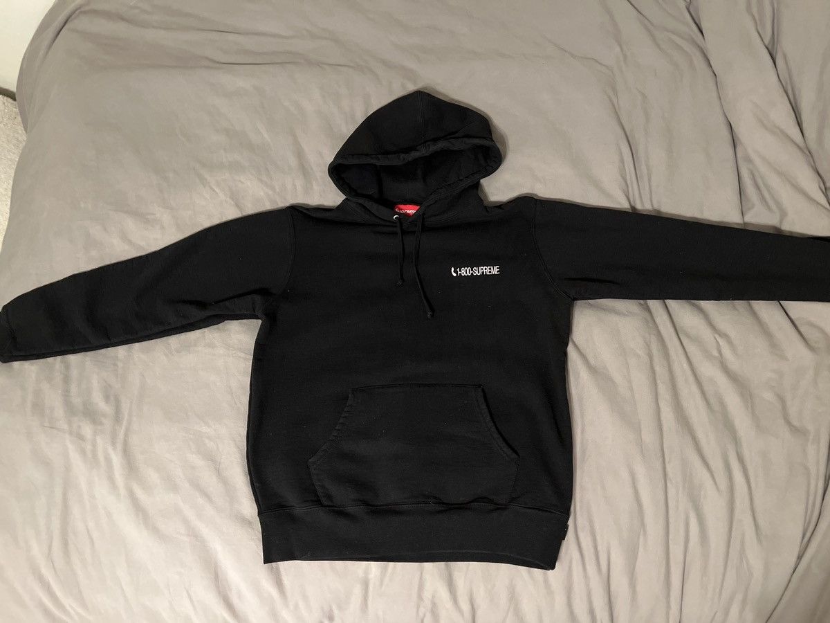 Mサイズ Supreme 1-800 Hooded Sweatshirt 黒 M Supreme 1-800 Hooded Sweatshirt black
