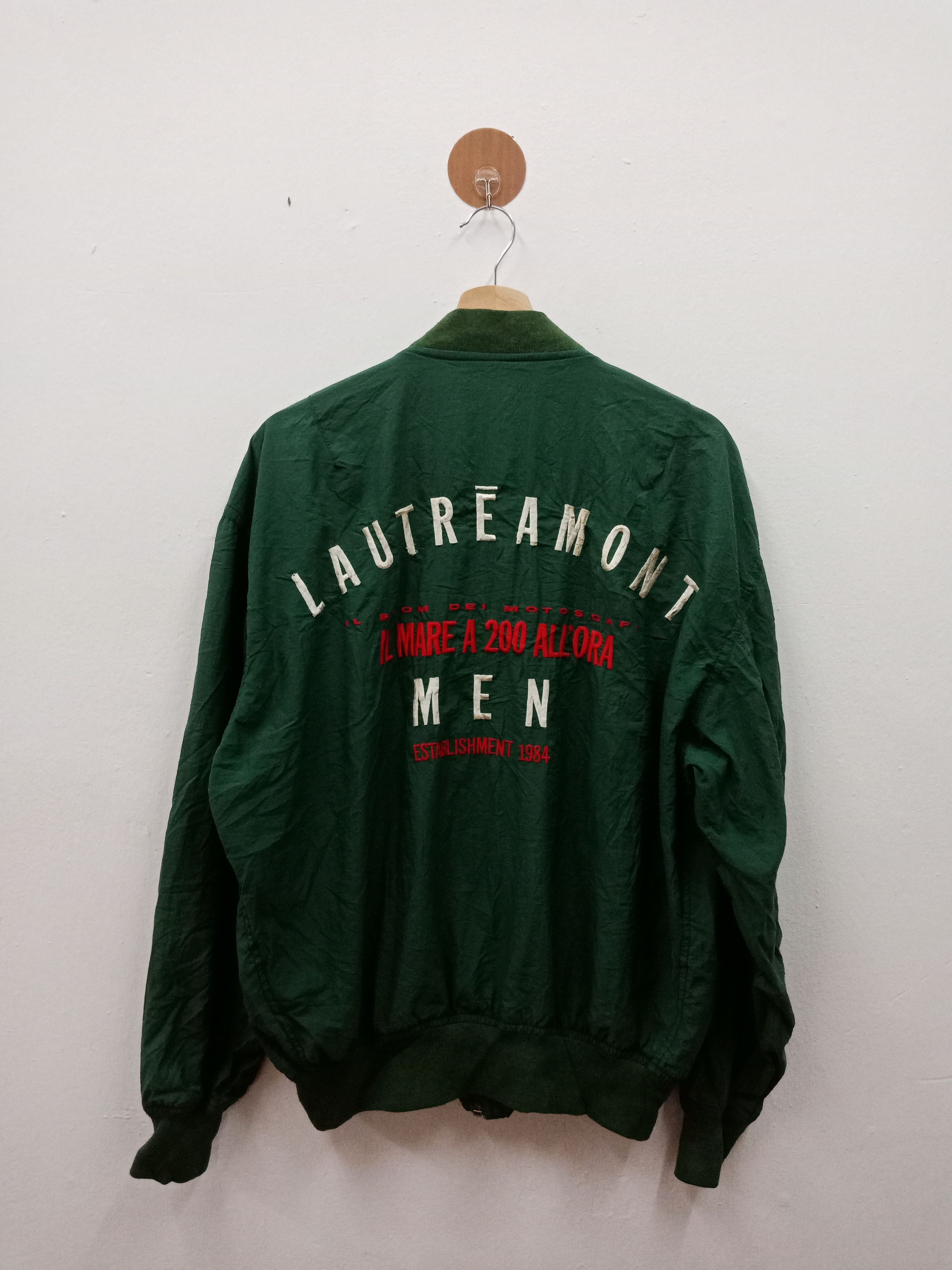Bomber Jacket × Japanese Brand × Racing Lautreamont Men Embroid 